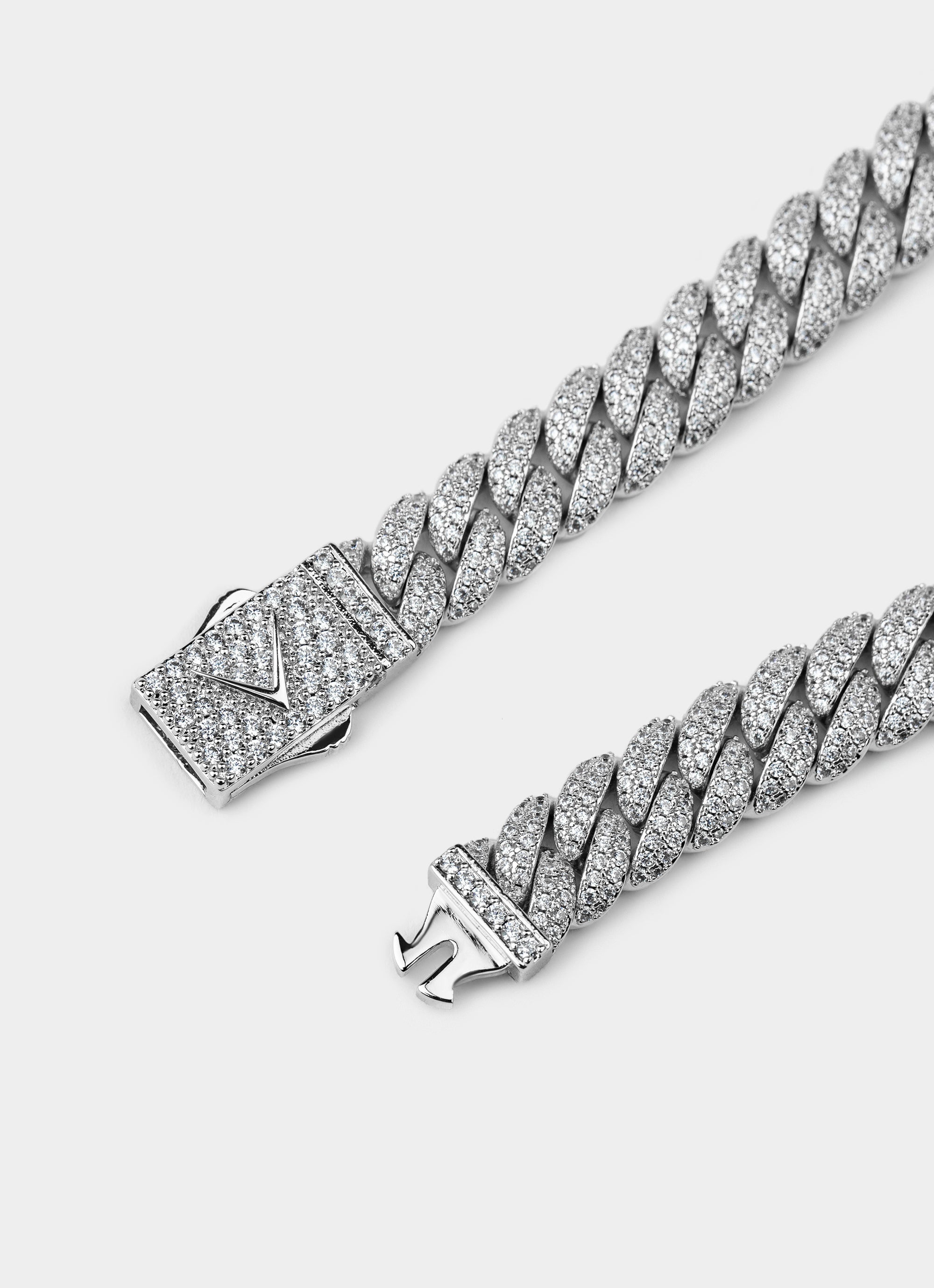 Vice Necklace - Iced Palladium Plated