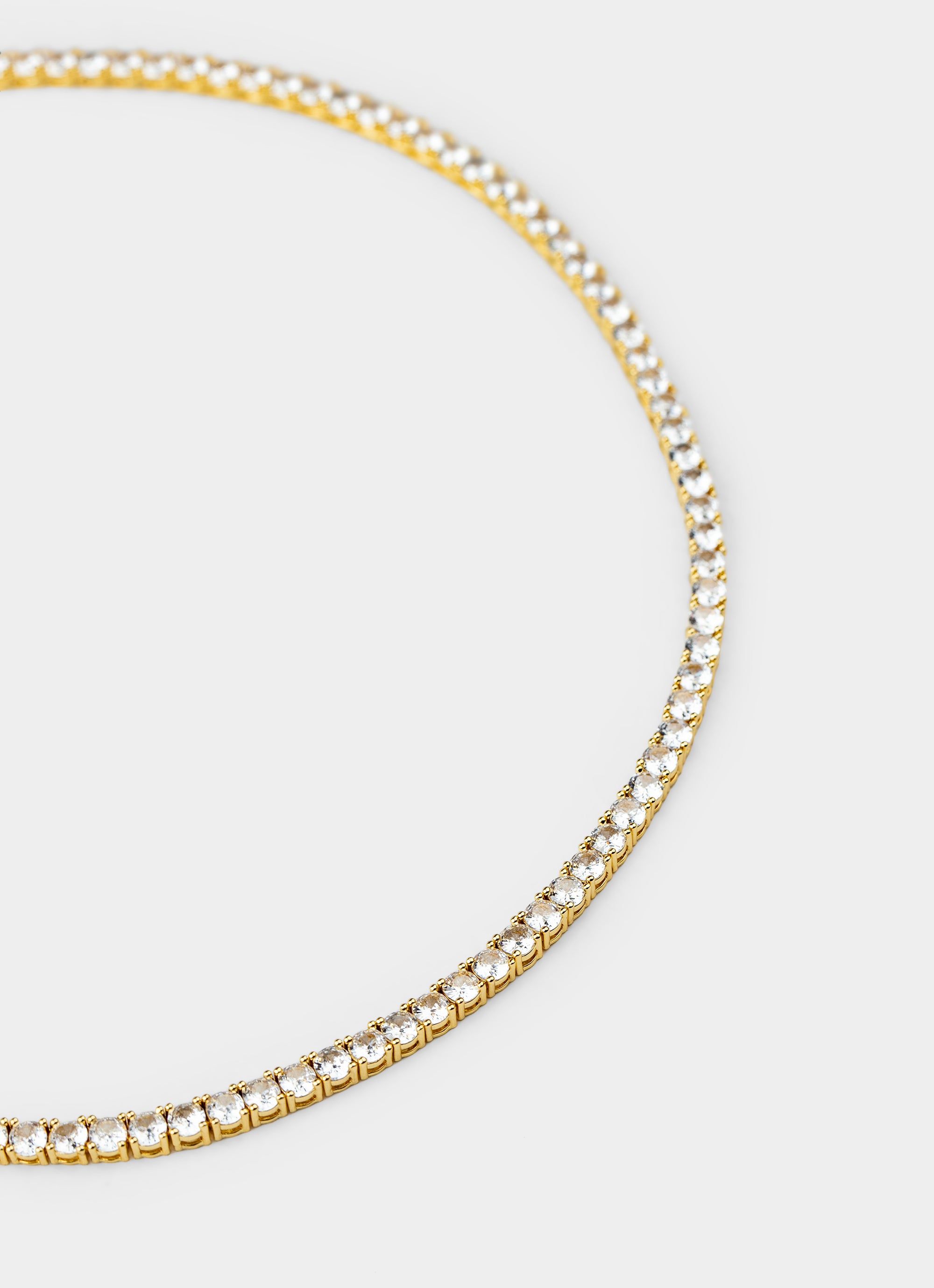 Tennis Necklace - 18k Gold Plated