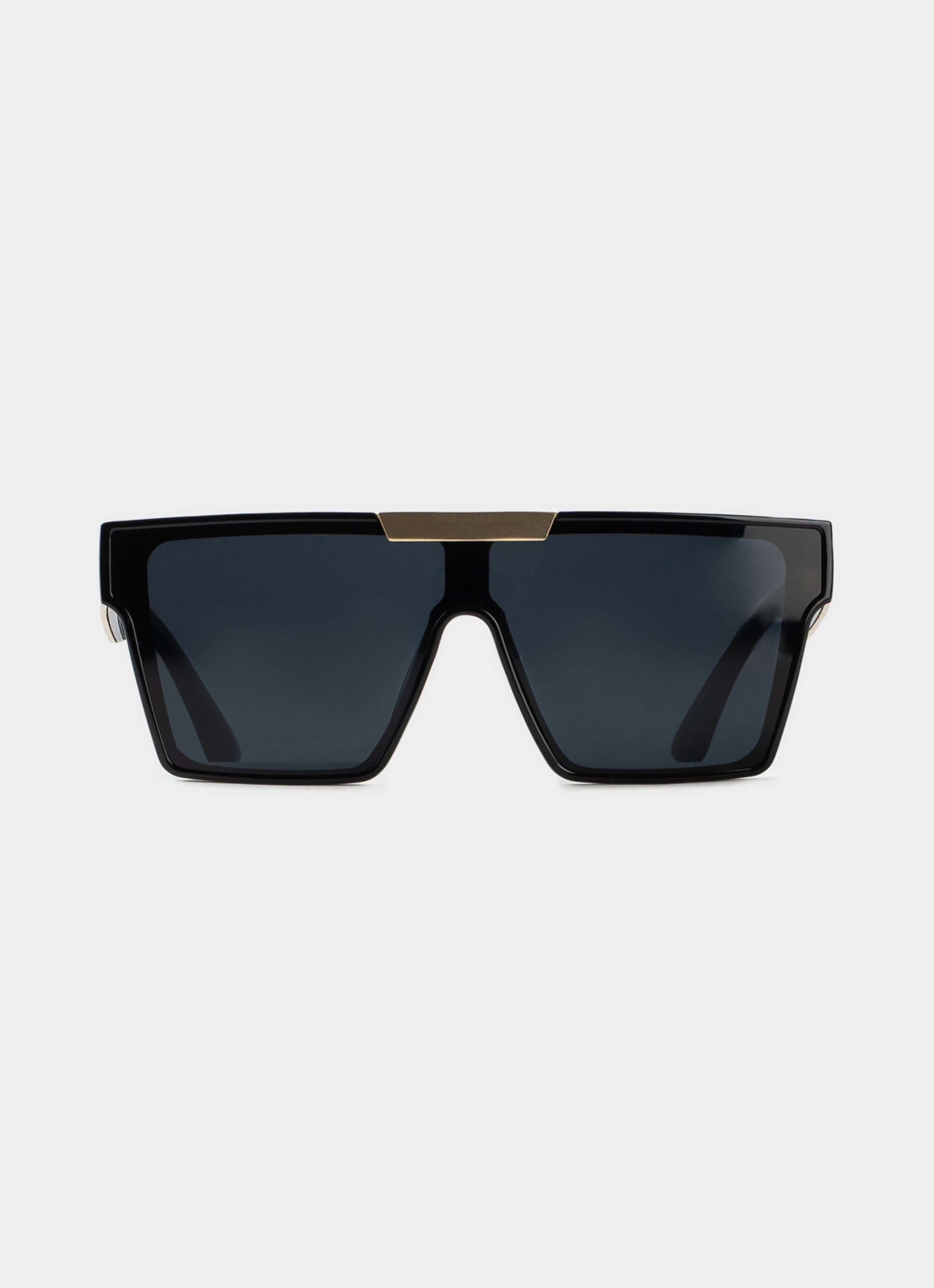 PC sunglasses – bold square frame with gold accents – Vendetta Jewellery
