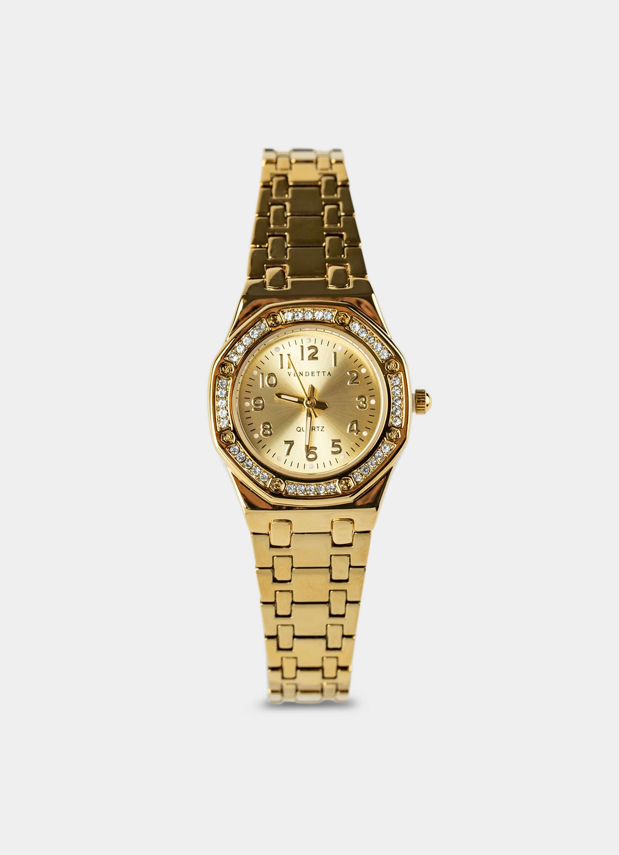 Zinc alloy watch – Auria Watch - Gold – Vendetta Jewellery