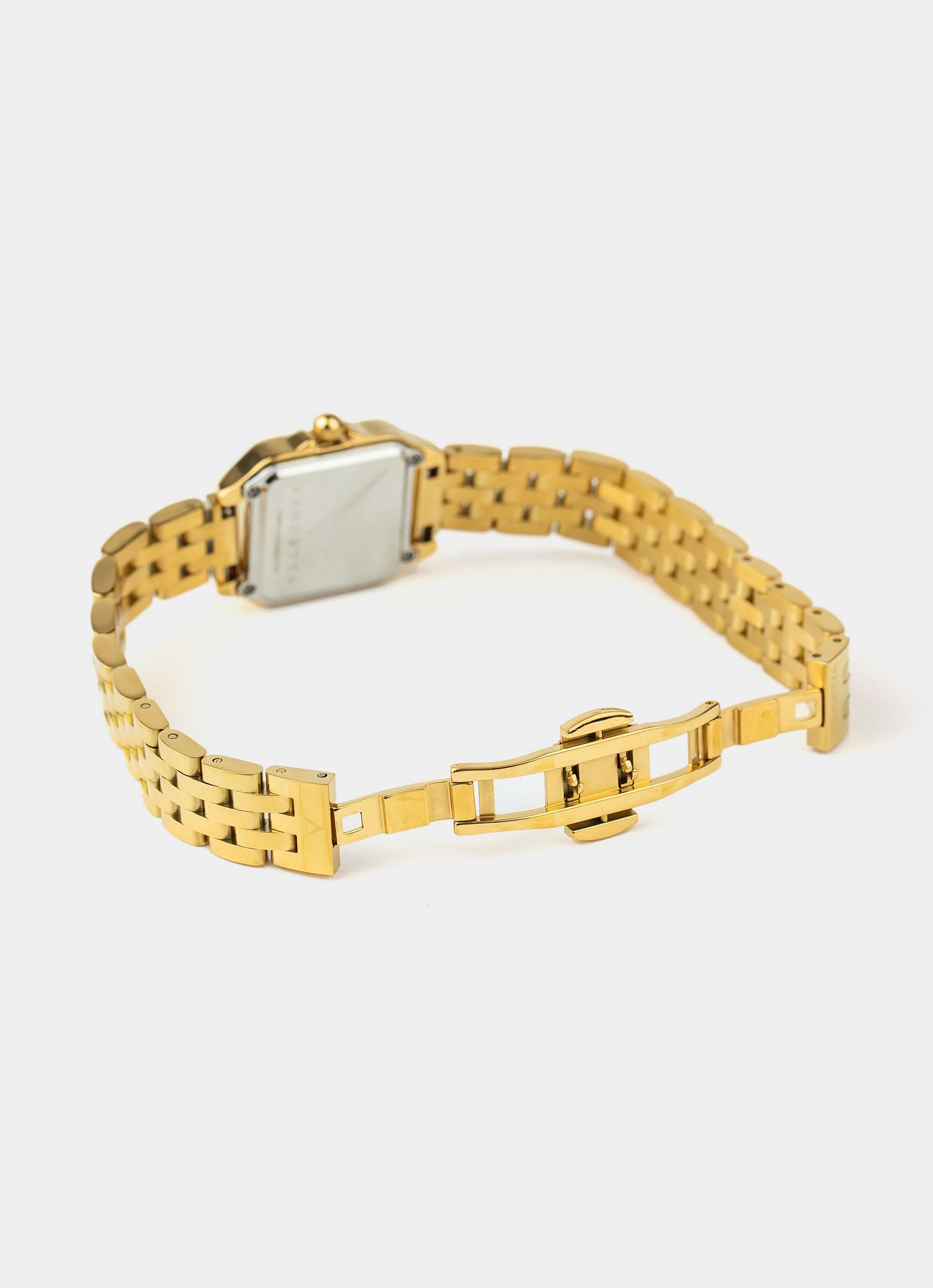 Gold watch – back view with strap – Vendetta Jewellery