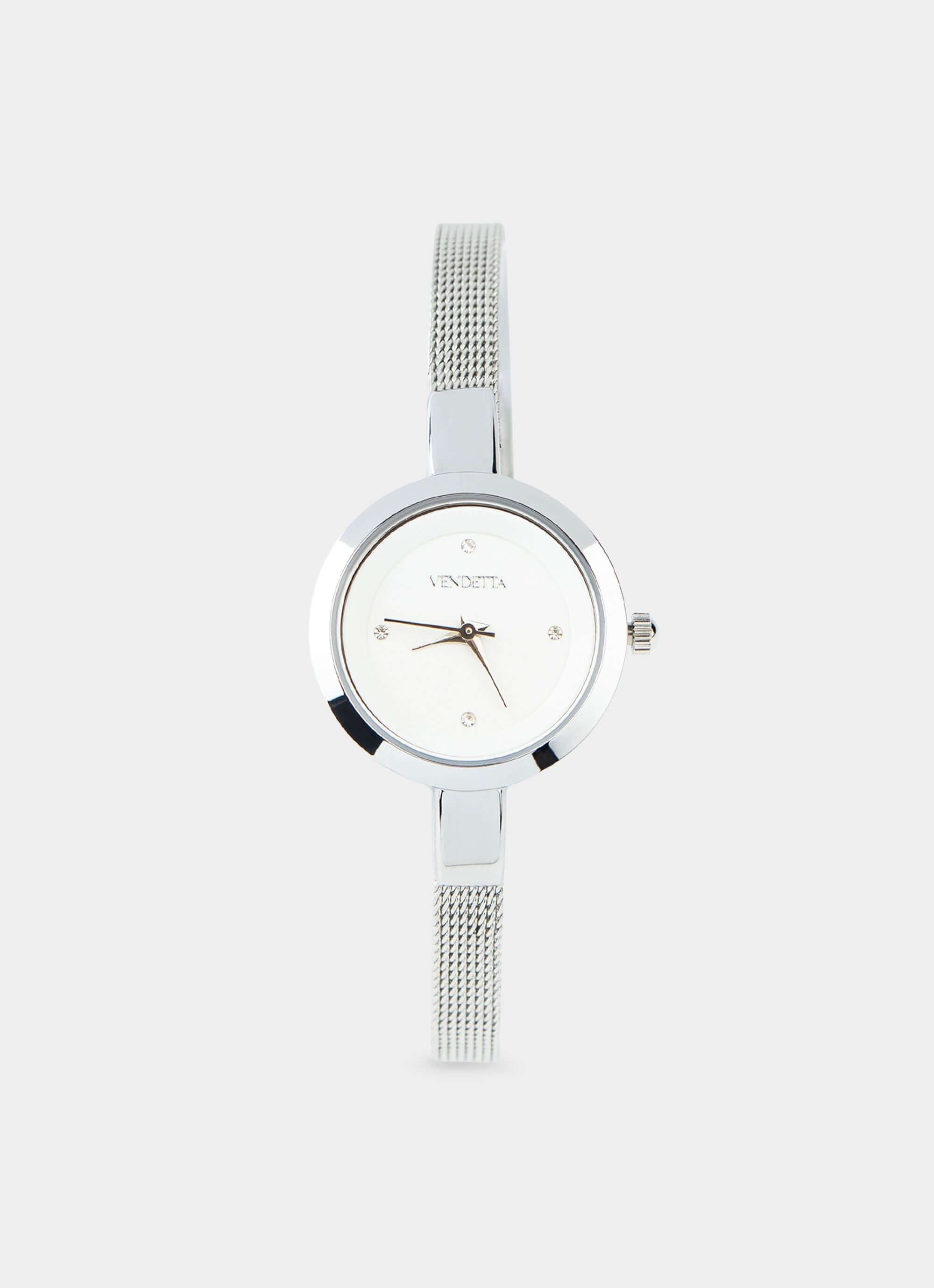 Silver watch – minimalist design – Vendetta Jewellery