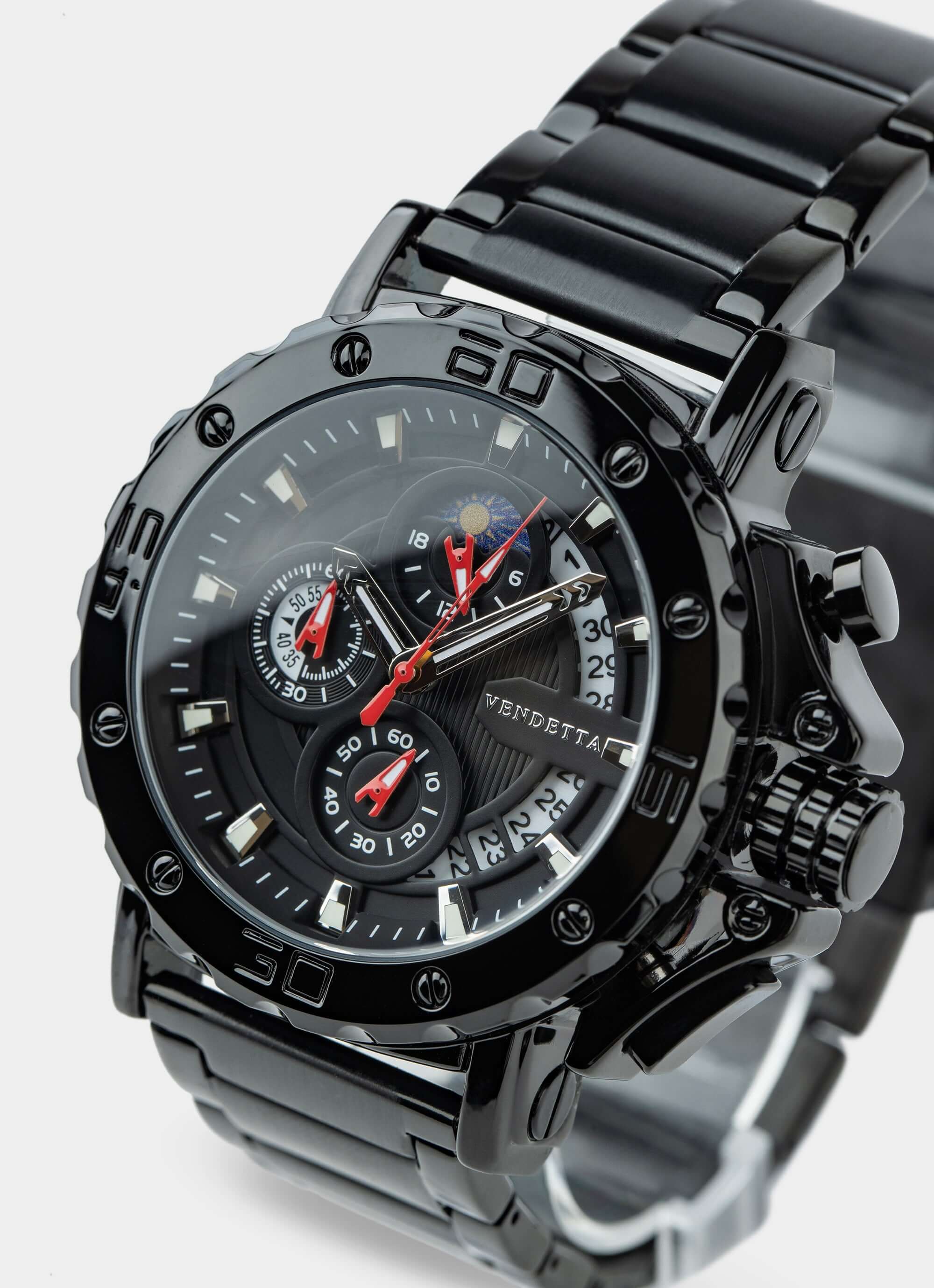 Stainless steel watch – Obelisk Watch - Black – Vendetta Jewellery