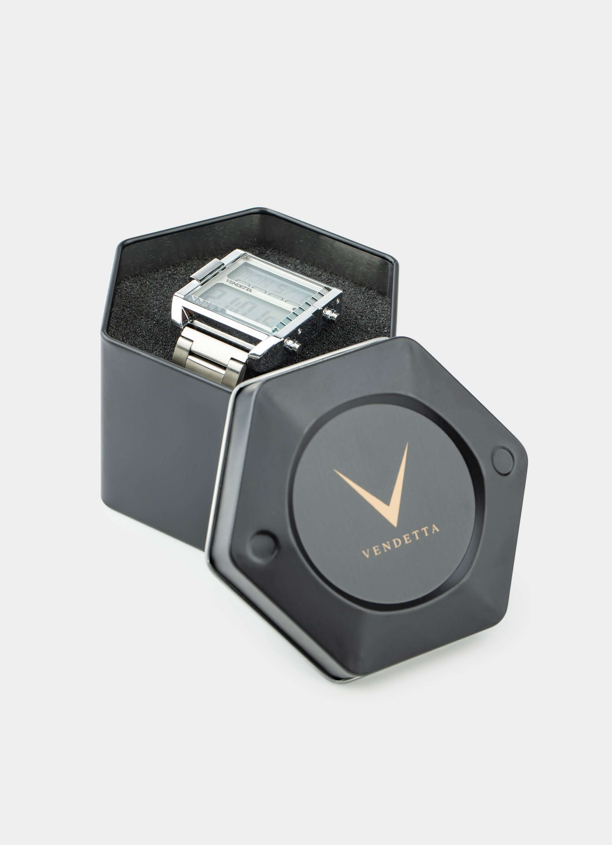 watch in box – Centurion Watch - Silver – Vendetta Jewellery