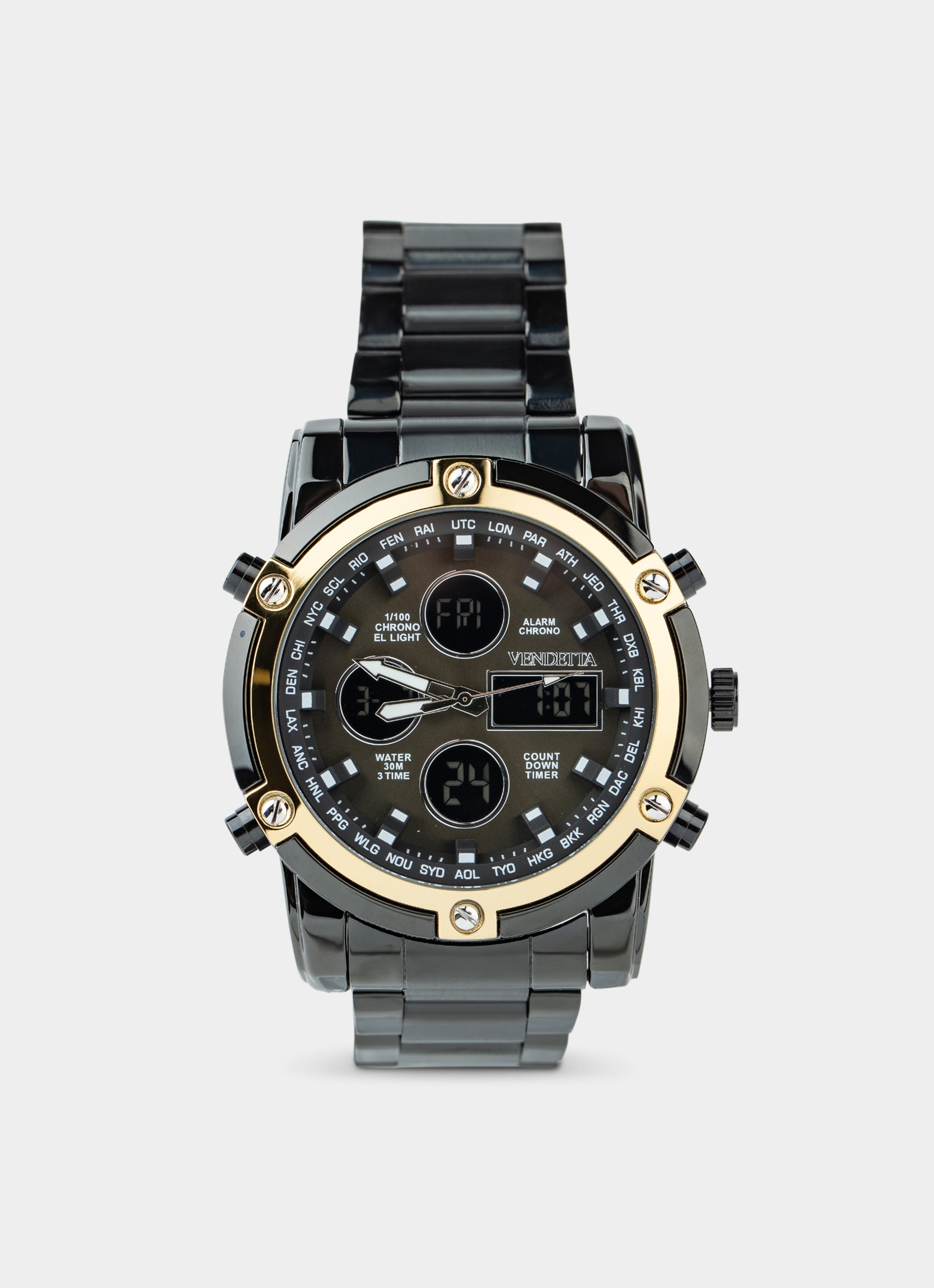 Titan Watch - Black/Gold