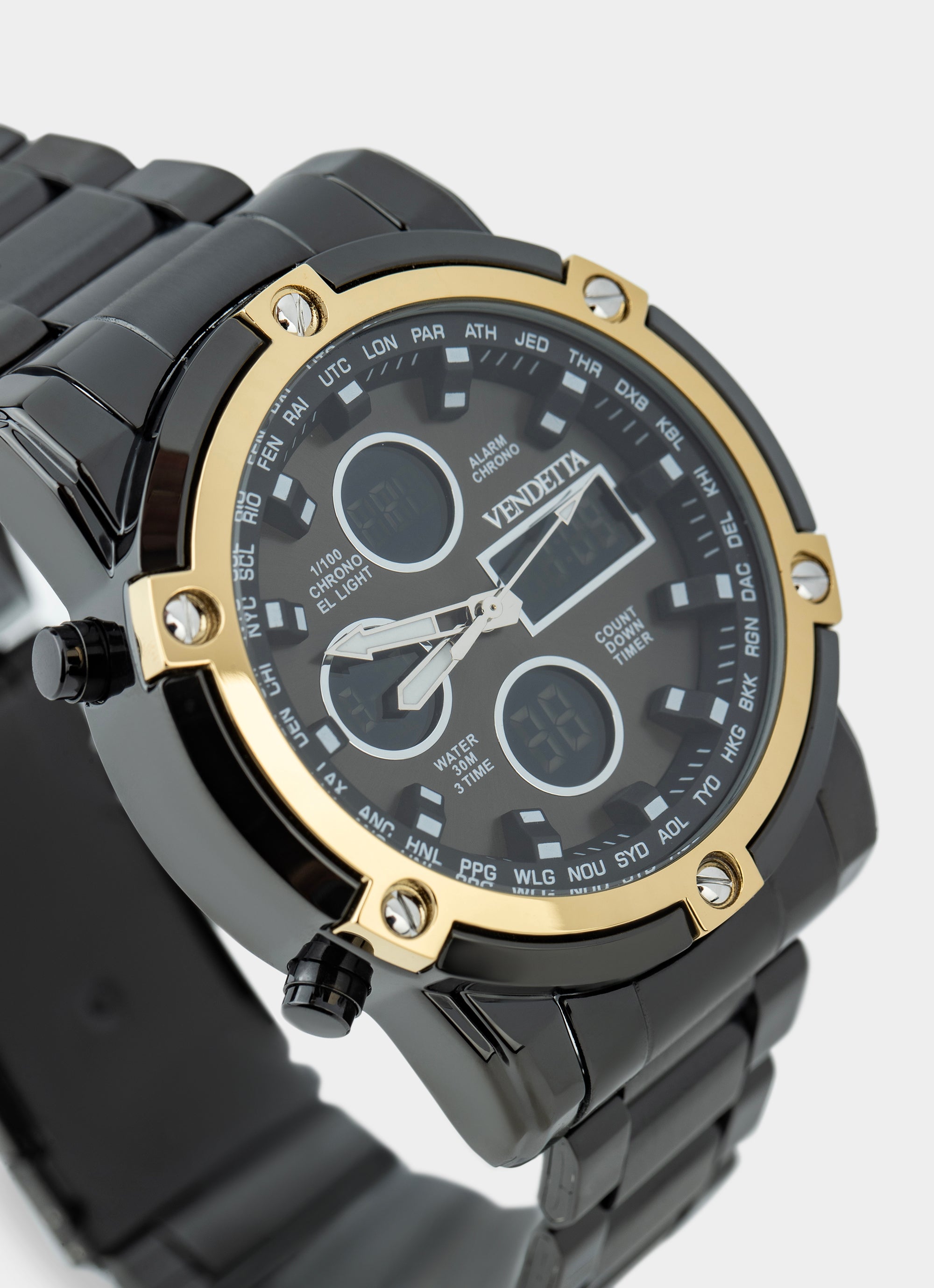 Titan Watch - Black/Gold