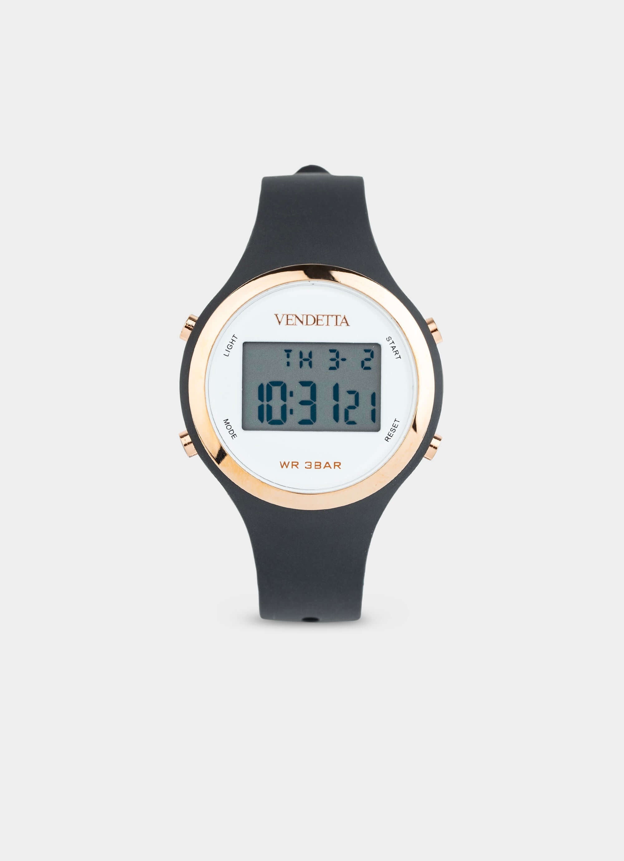 Silicone watch – digital display – Dreamtime Watch - Black – Vendetta Jewellery