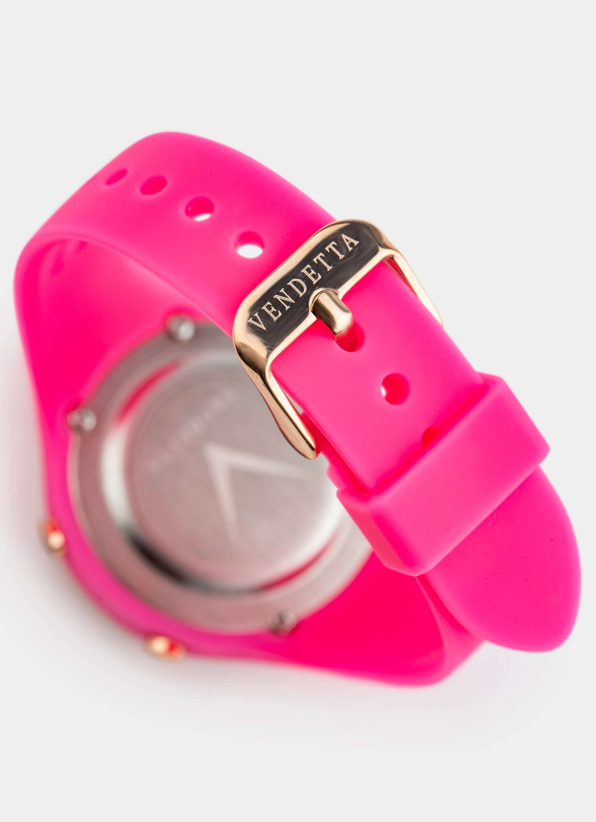 Silicone watch band – Fuchsia Pink – Vendetta Jewellery