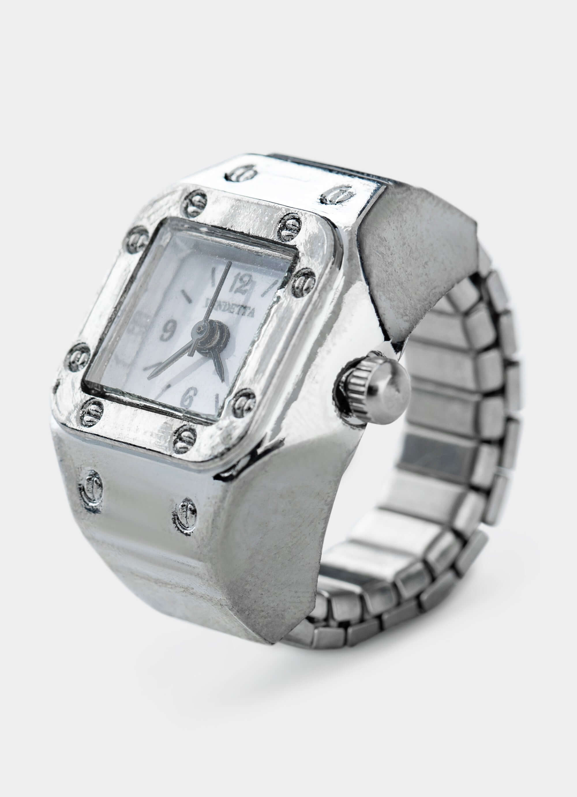 metal watch ring – functional timepiece – Vendetta Jewellery