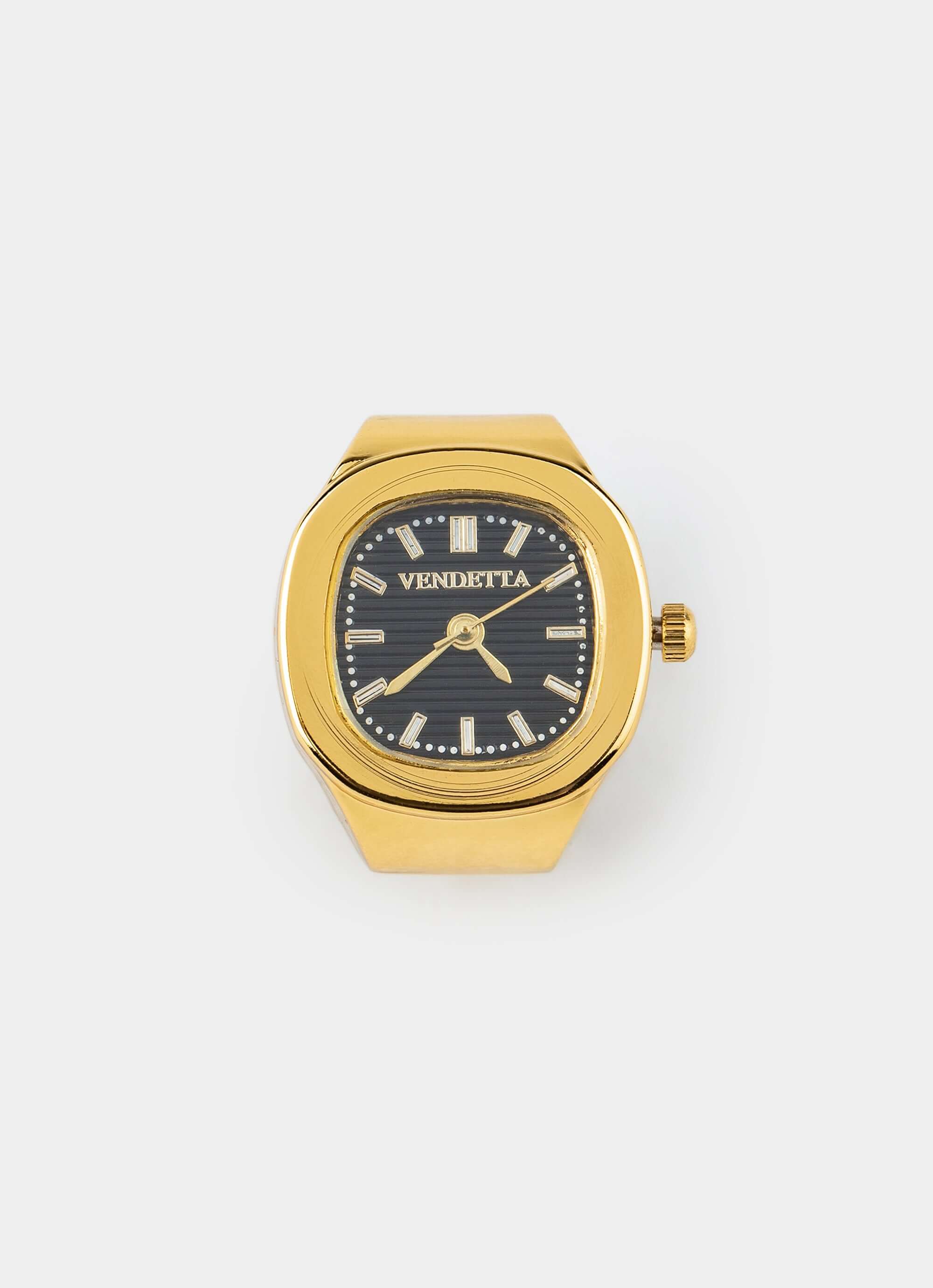 gold watch ring – functional timepiece design – Vendetta Jewellery