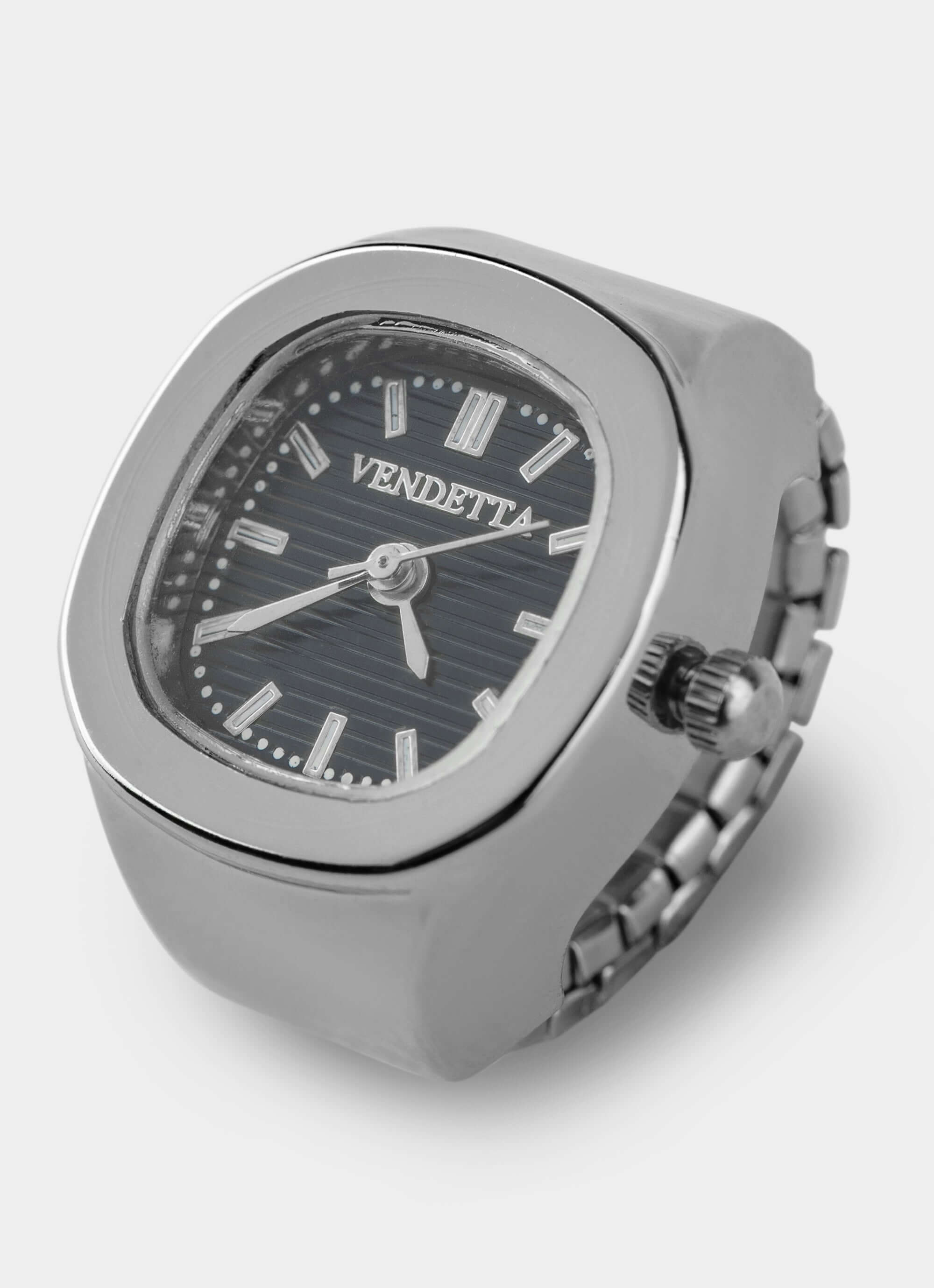 silver watch ring – fully functional – Vendetta Jewellery