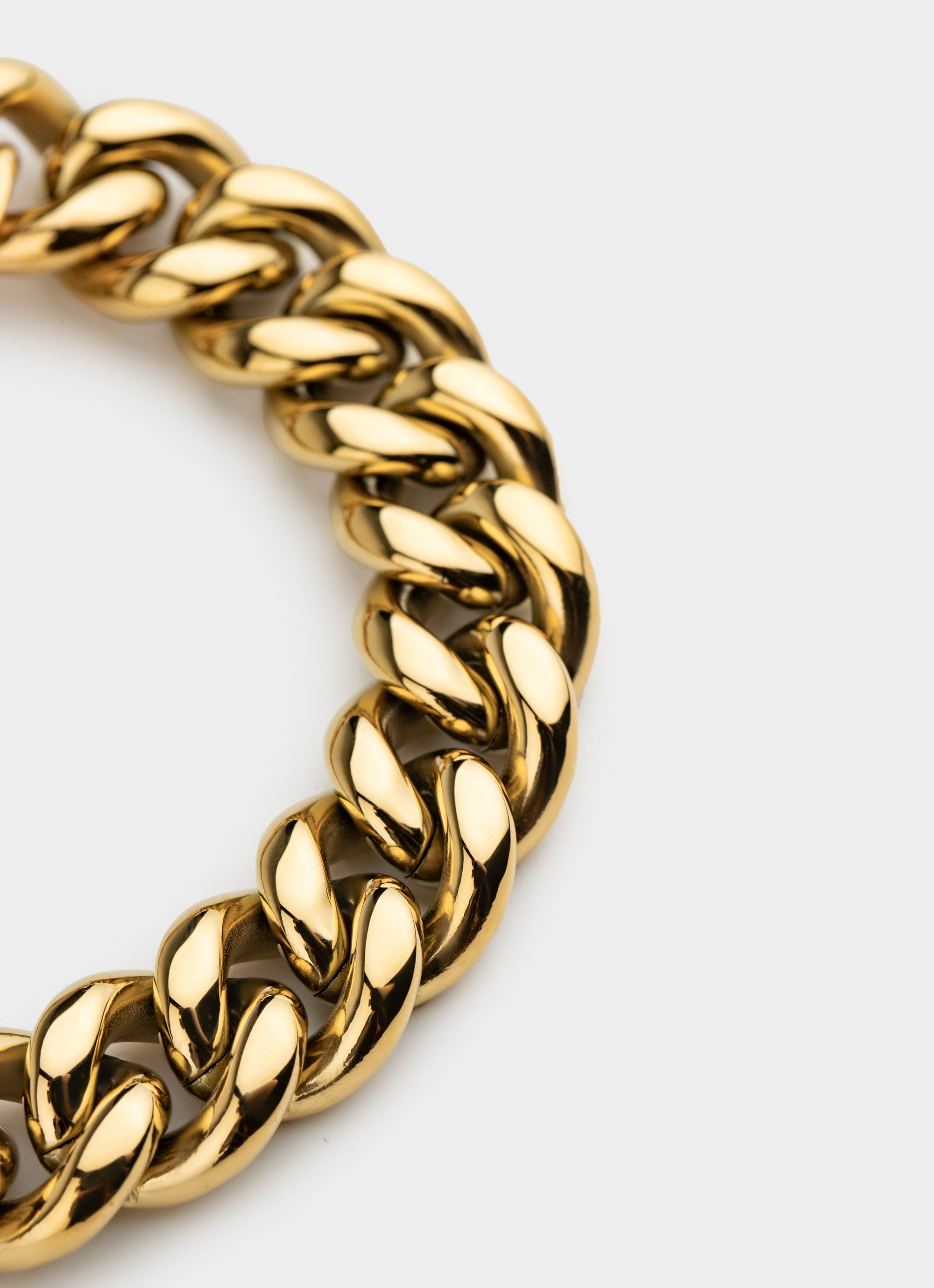 Miami Cuban Bracelet 14mm - 18K Gold Plated