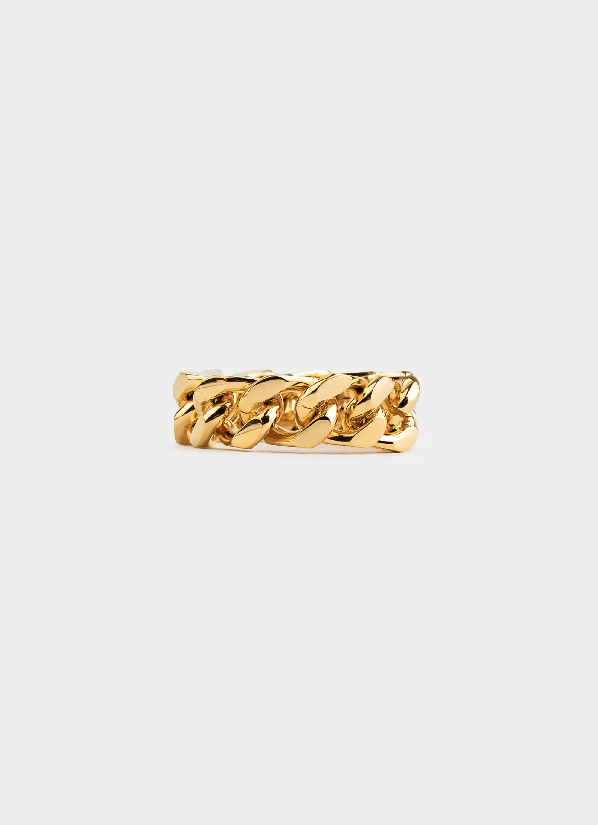 Cuban Chain Ring - 18K Gold Plated
