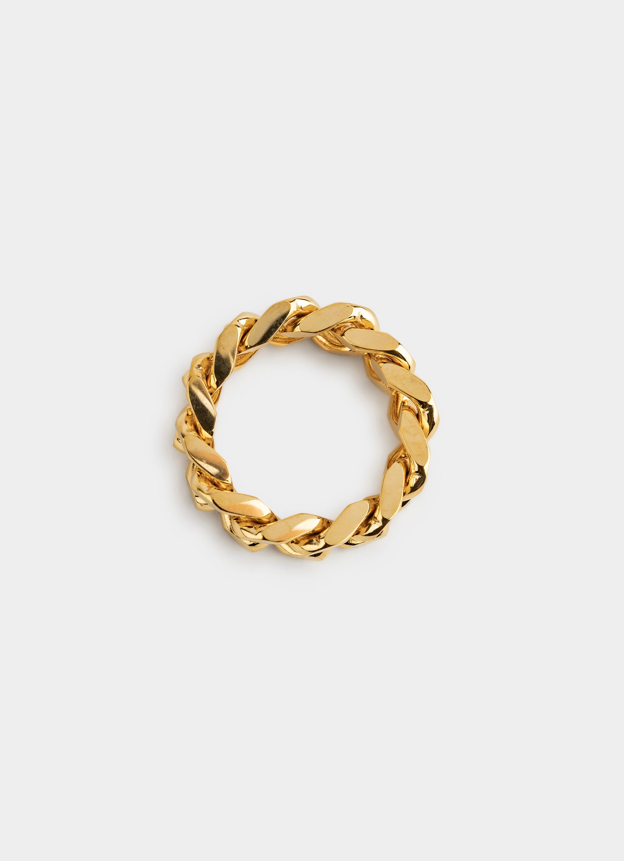 Cuban Chain Ring - 18K Gold Plated