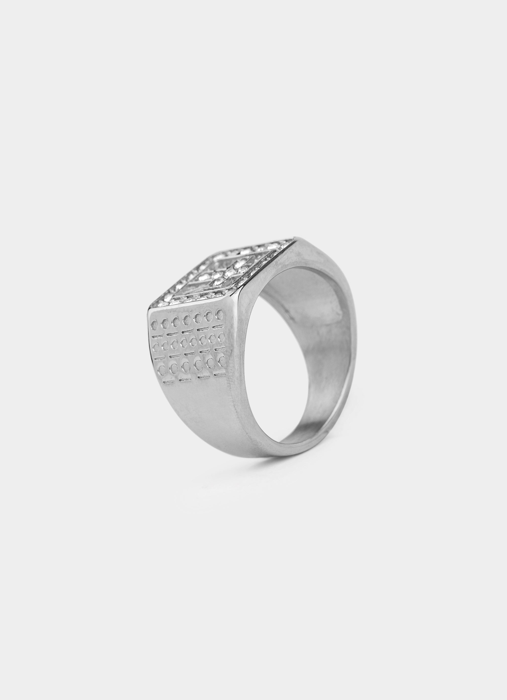 Empire Block Ring - Stainless Steel