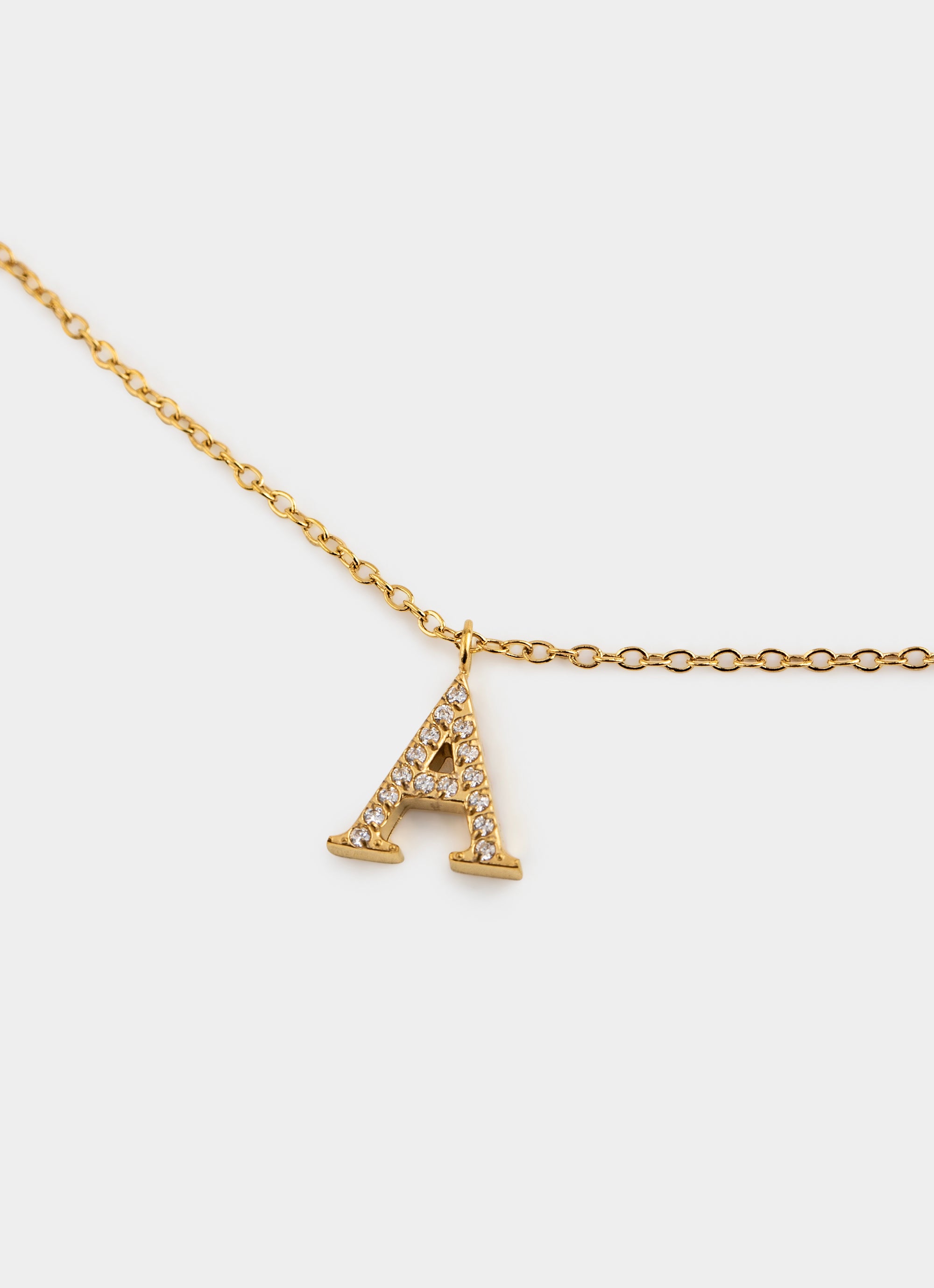 Monogram Shine Necklace 50+5cm - 18K Gold Plated