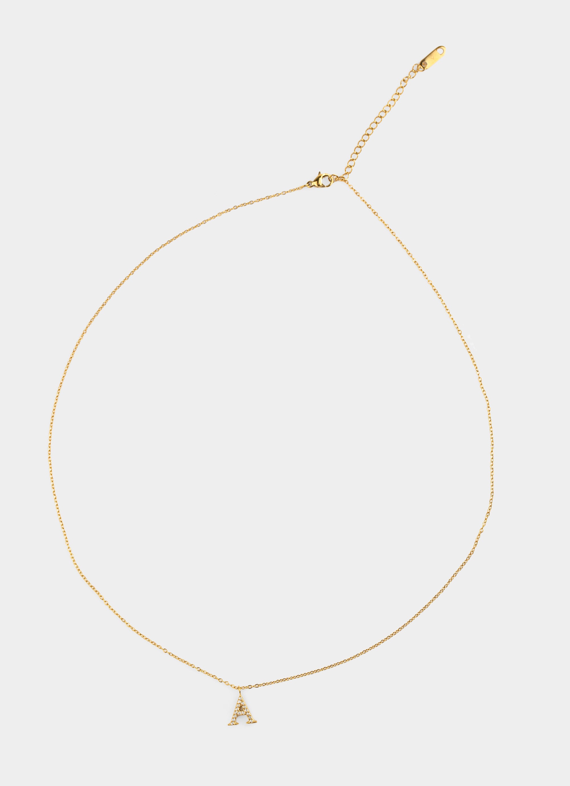 Monogram Shine Necklace 50+5cm - 18K Gold Plated