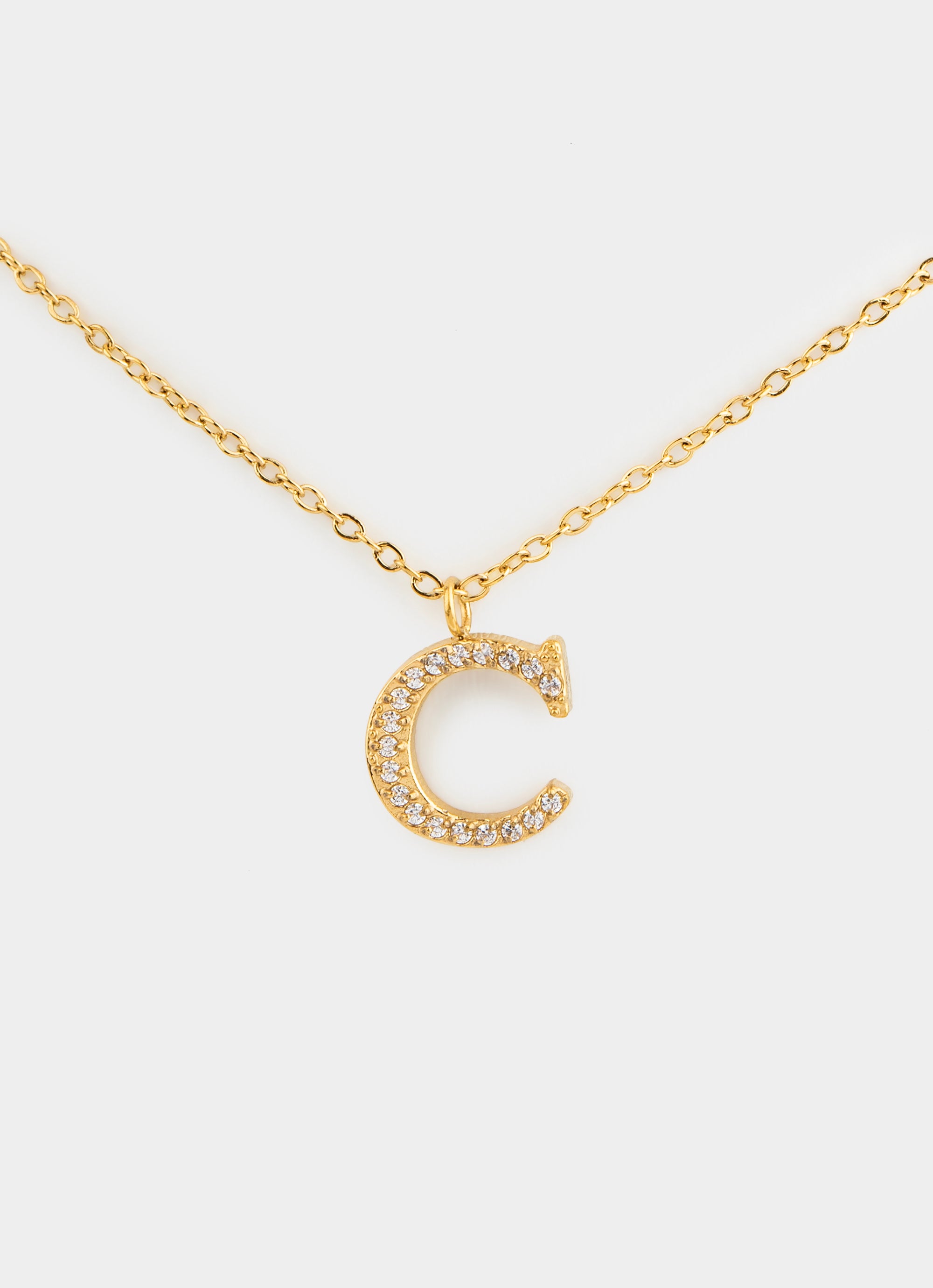 Monogram Shine Necklace 50+5cm - 18K Gold Plated