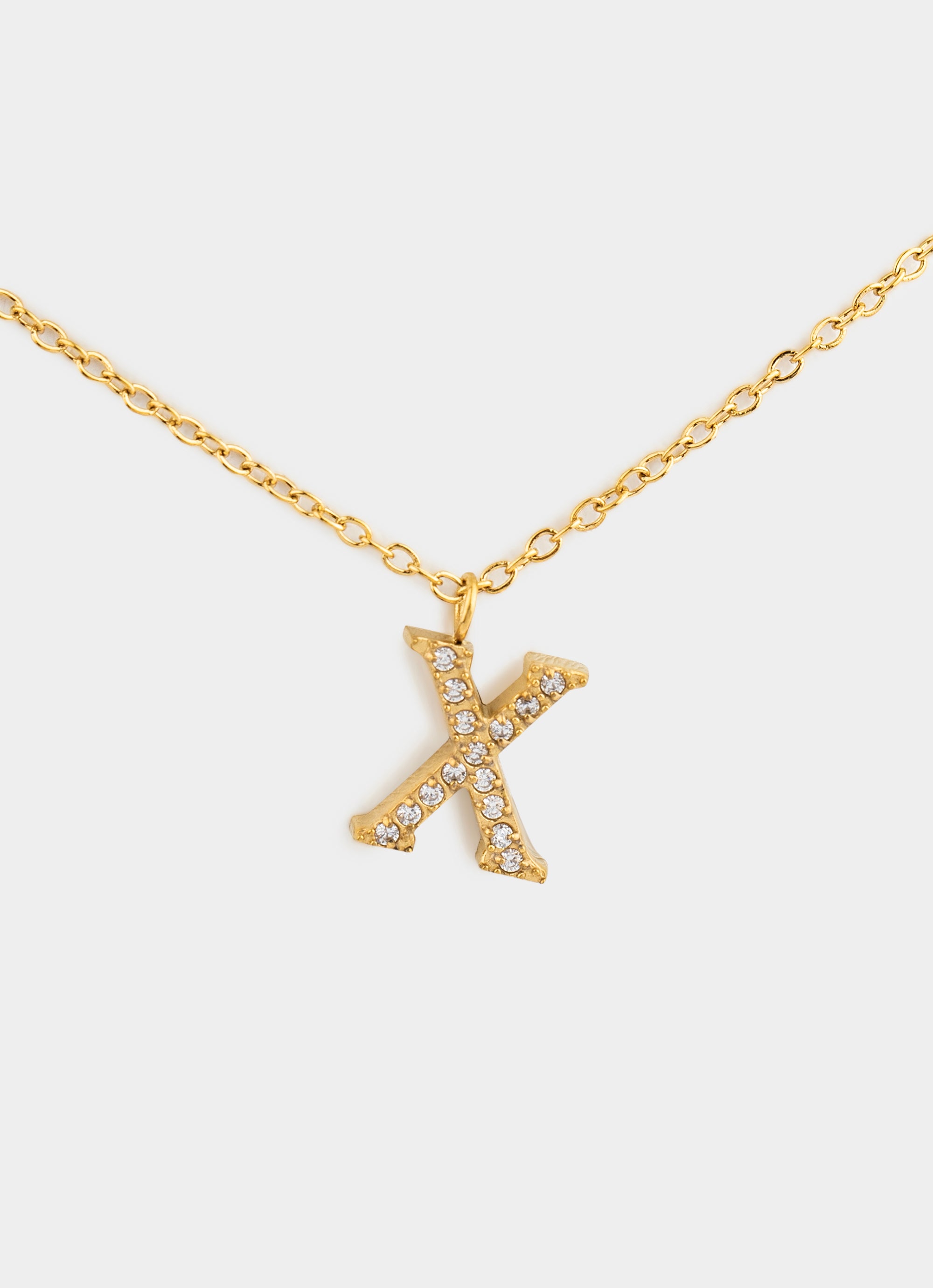 Monogram Shine Necklace 50+5cm - 18K Gold Plated