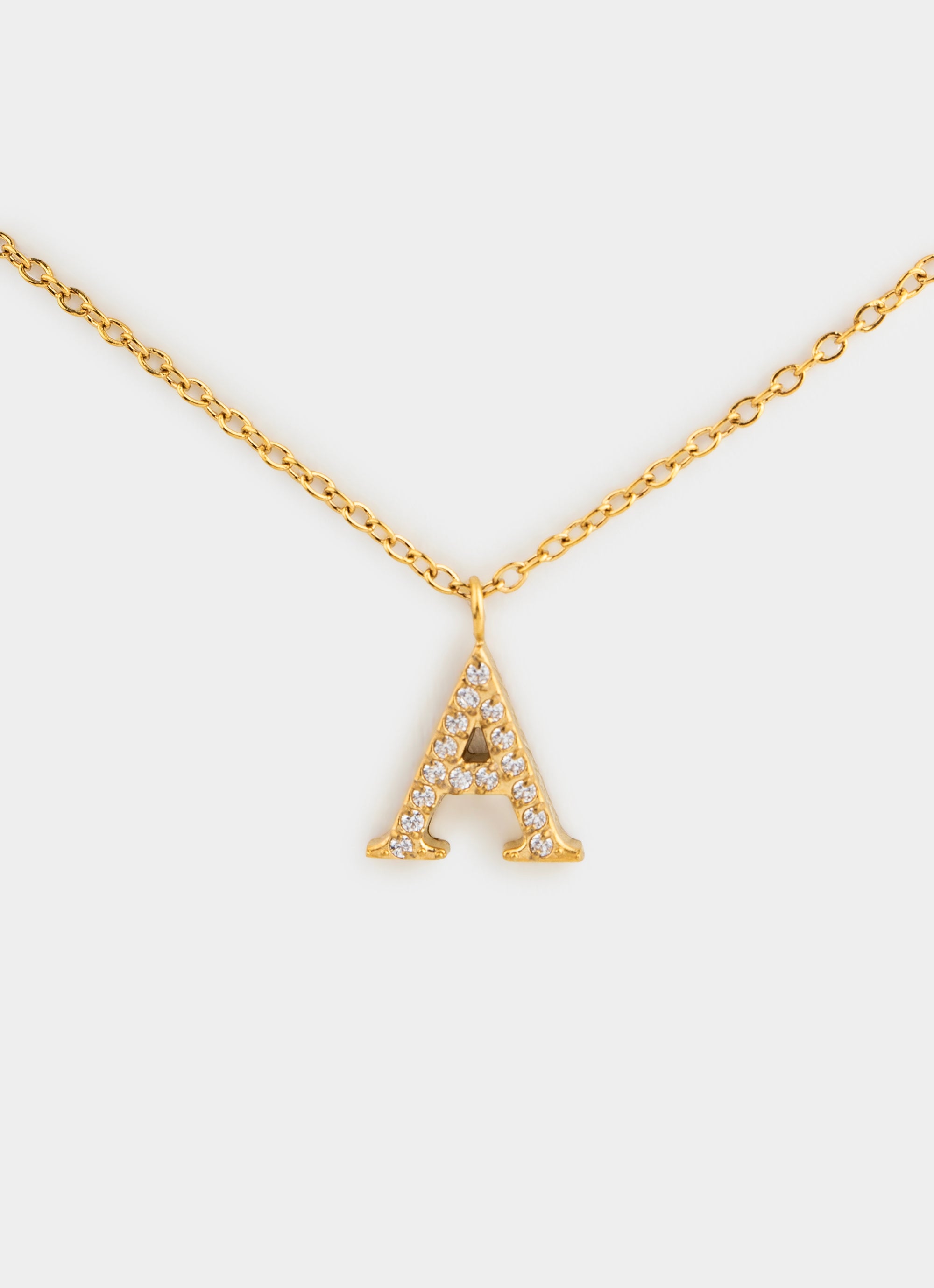 Monogram Shine Necklace 50+5cm - 18K Gold Plated