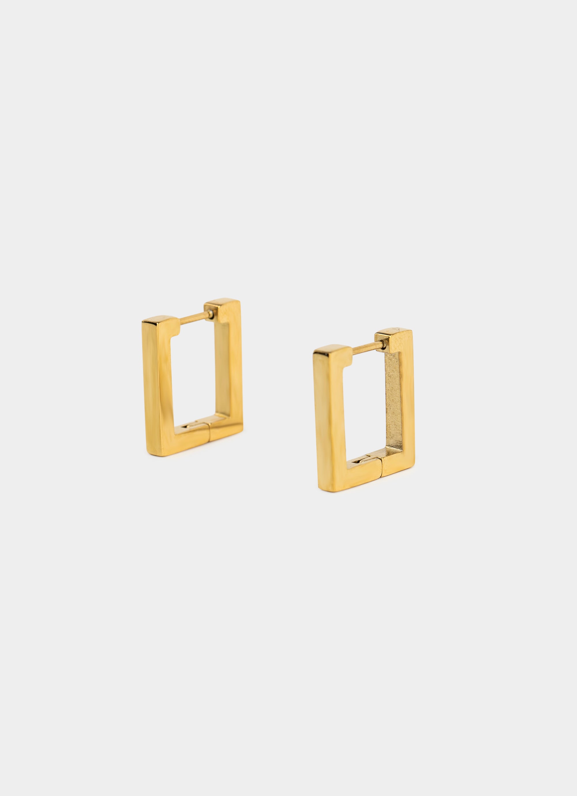 Frame Hoop Earrings - 18K Gold Plated