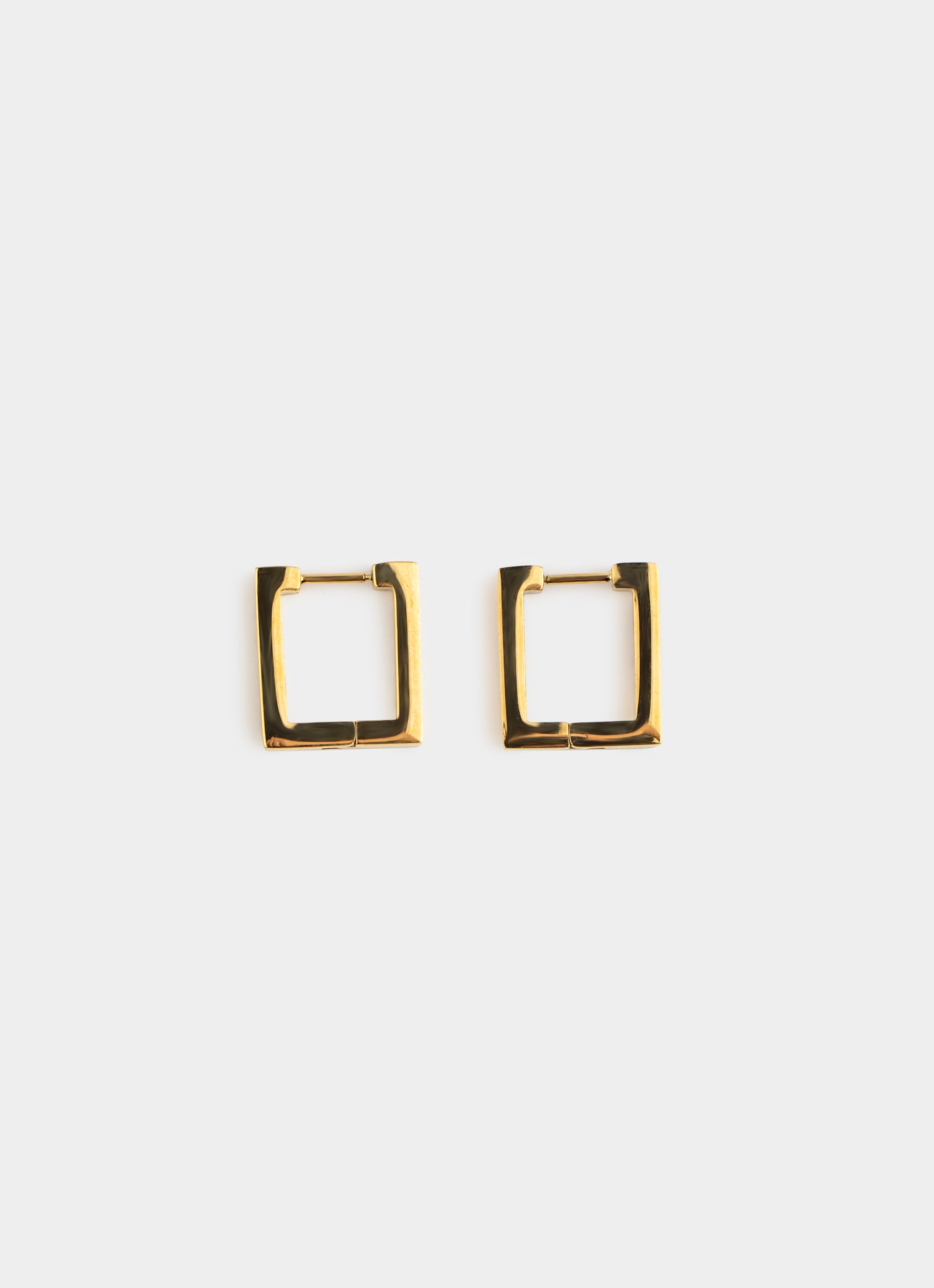 Frame Hoop Earrings - 18K Gold Plated