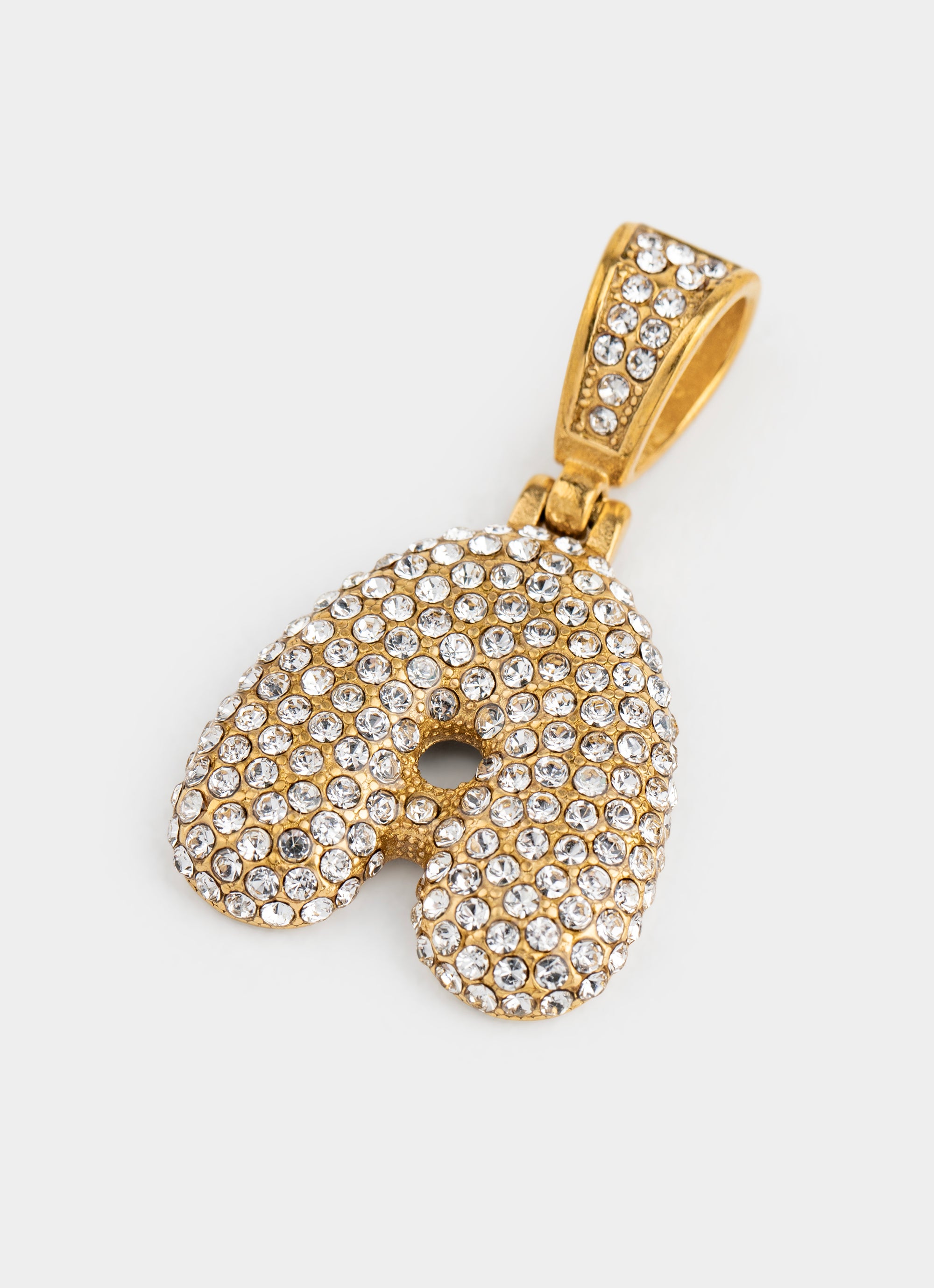 Monogram Ice Pendant - 18K Gold Plated