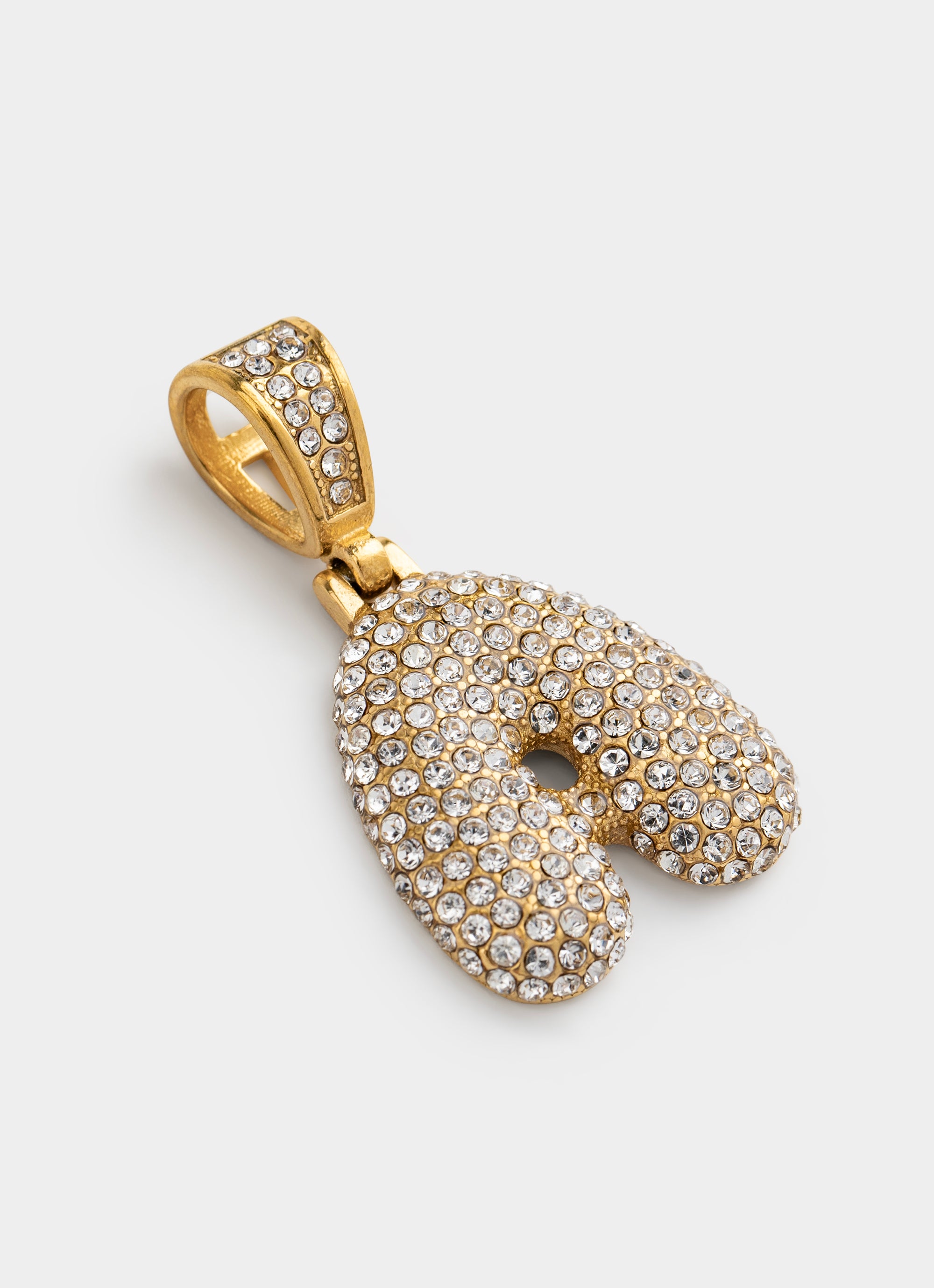 Monogram Ice Pendant - 18K Gold Plated