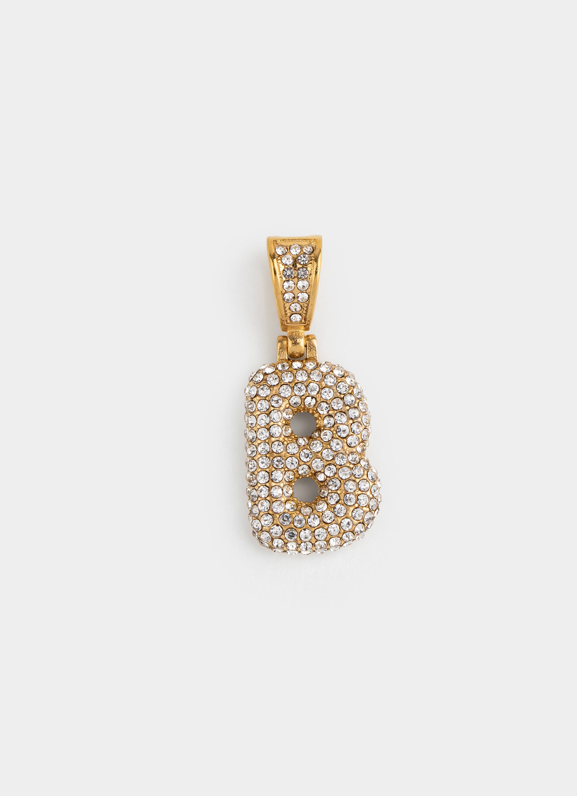 Monogram Ice Pendant - 18K Gold Plated