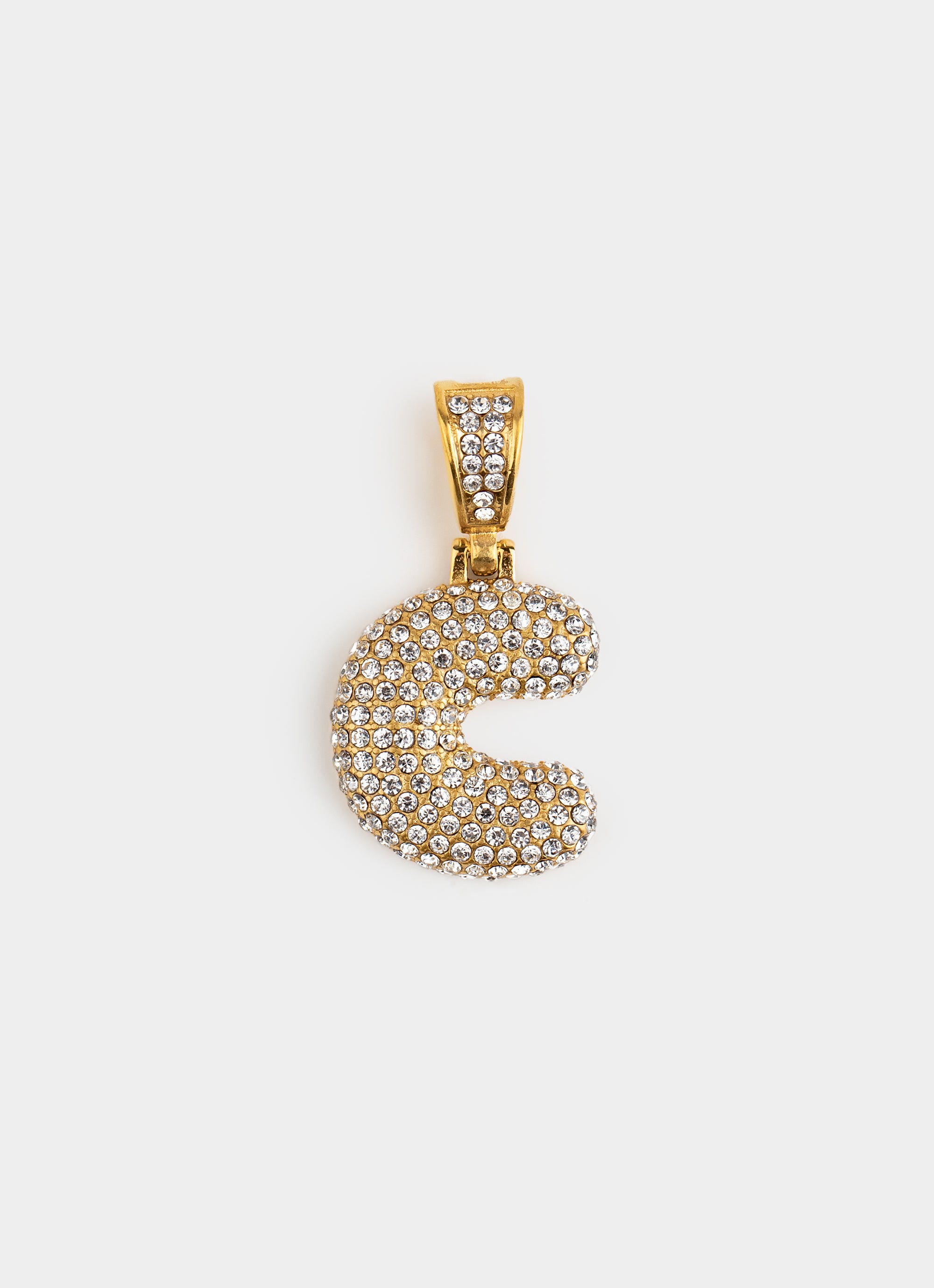 Monogram Ice Pendant - 18K Gold Plated
