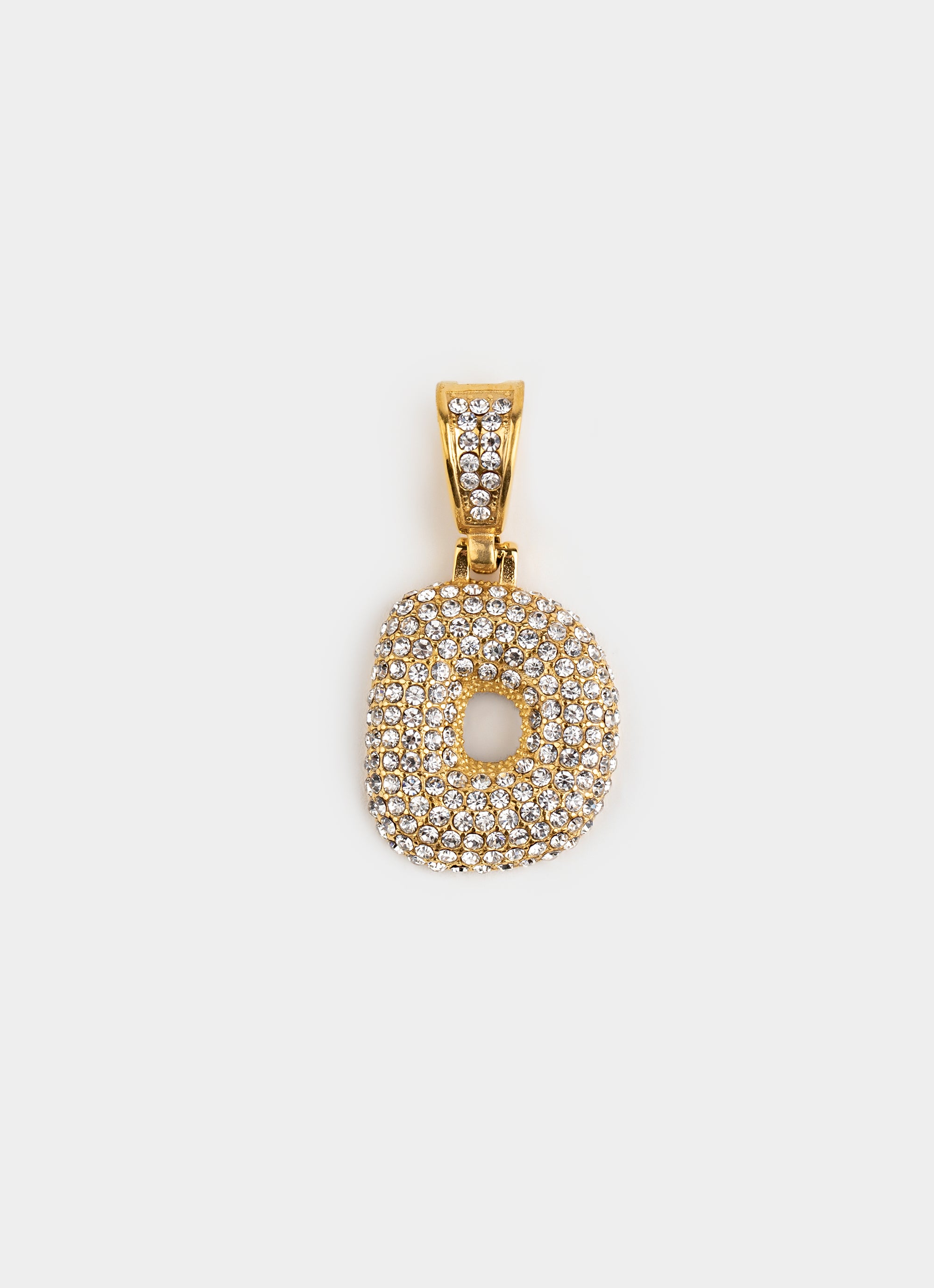 Monogram Ice Pendant - 18K Gold Plated