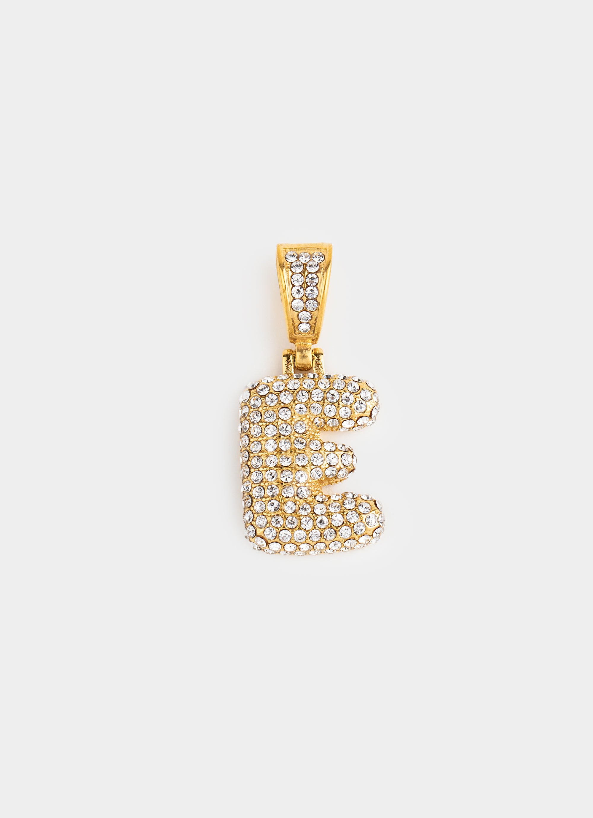 Monogram Ice Pendant - 18K Gold Plated