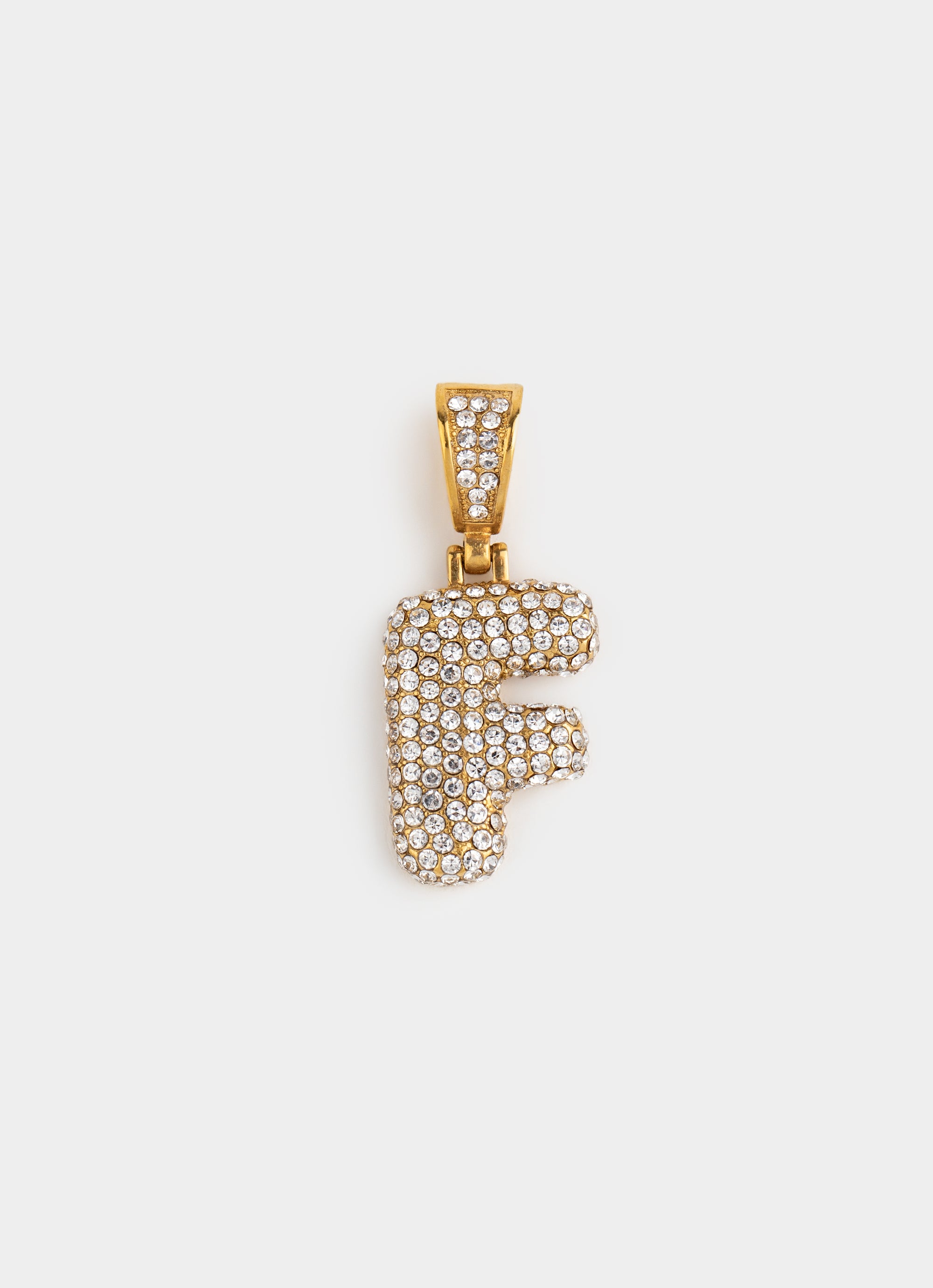 Monogram Ice Pendant - 18K Gold Plated