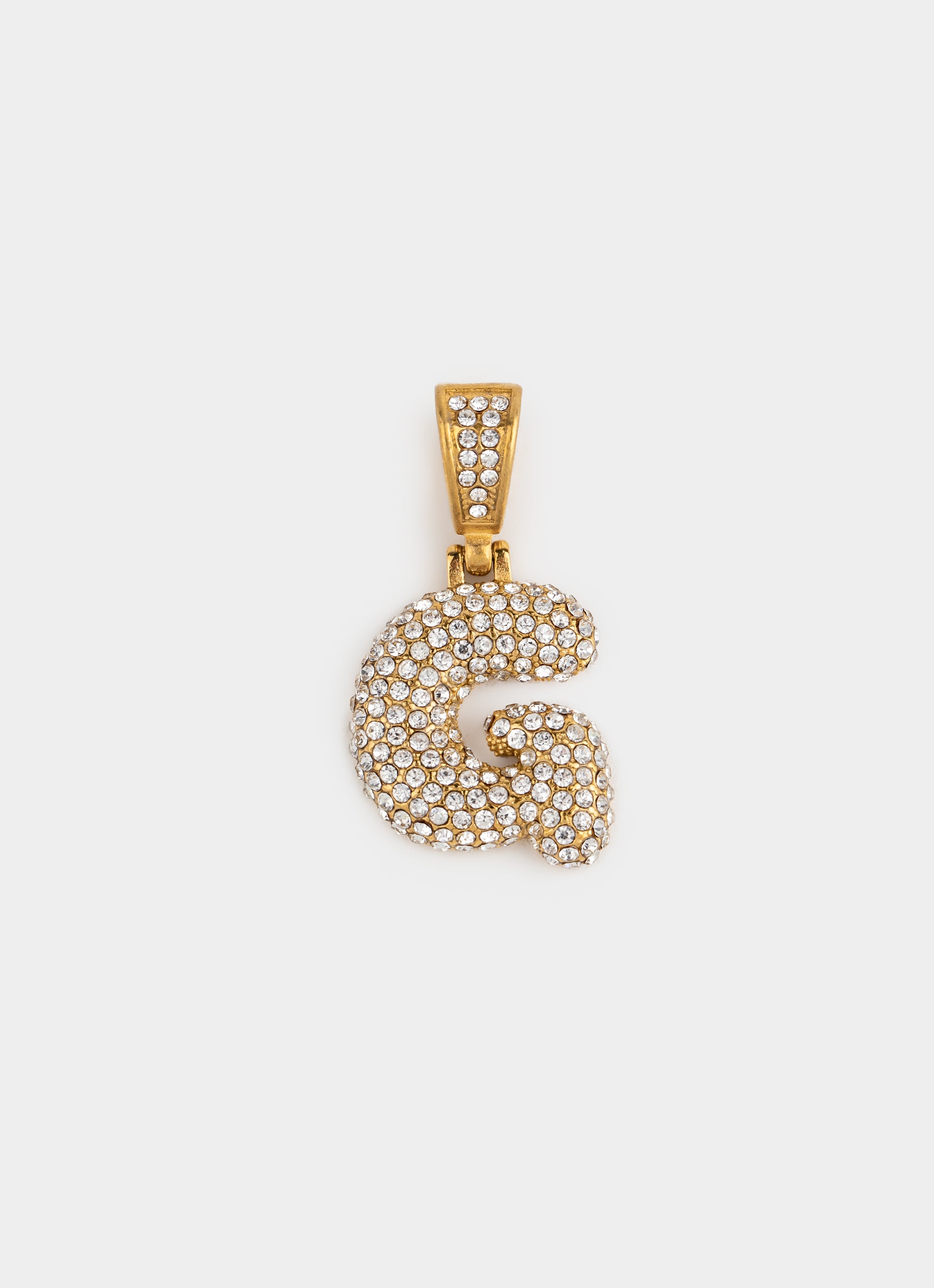 Monogram Ice Pendant - 18K Gold Plated