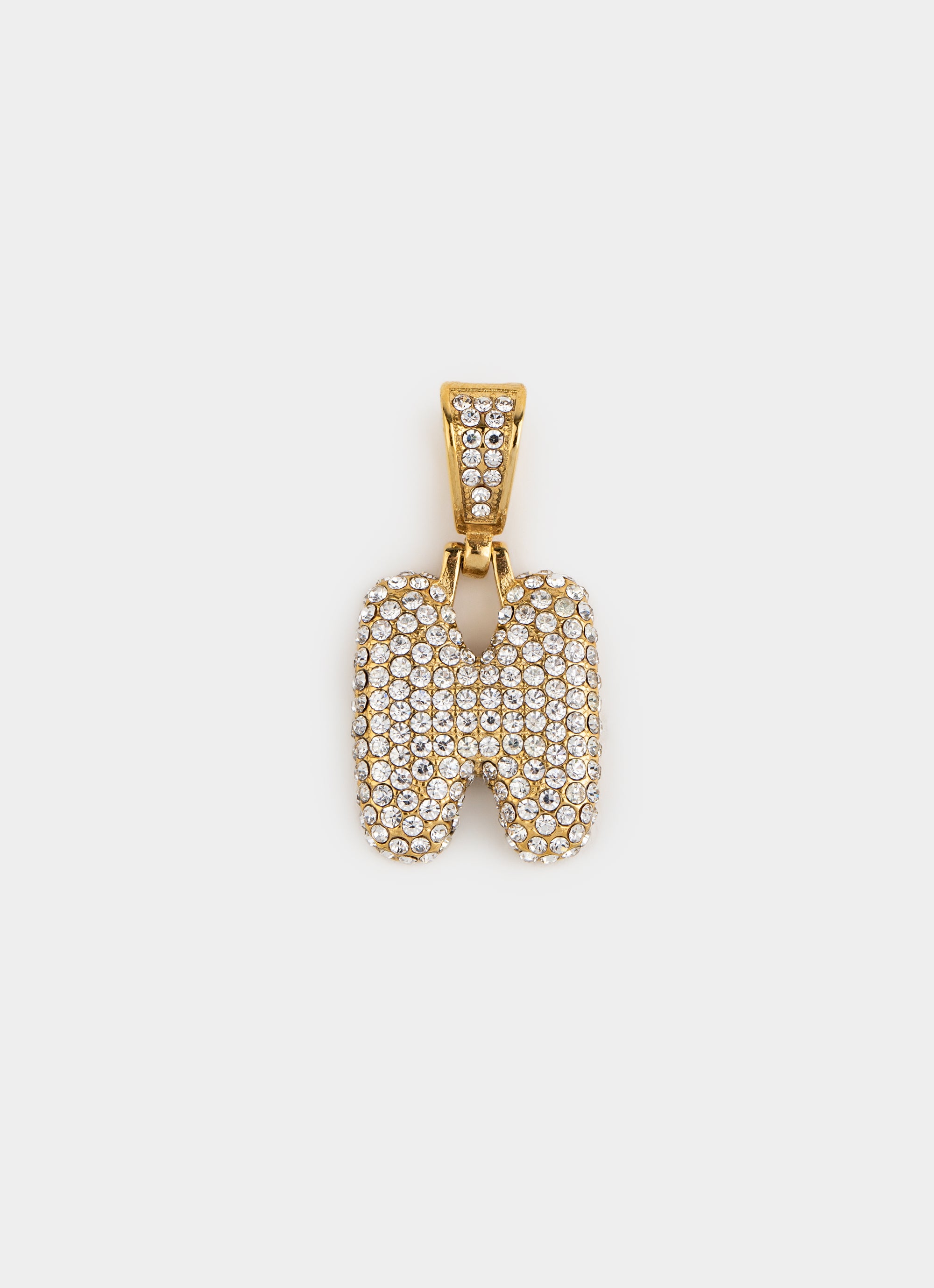 Monogram Ice Pendant - 18K Gold Plated
