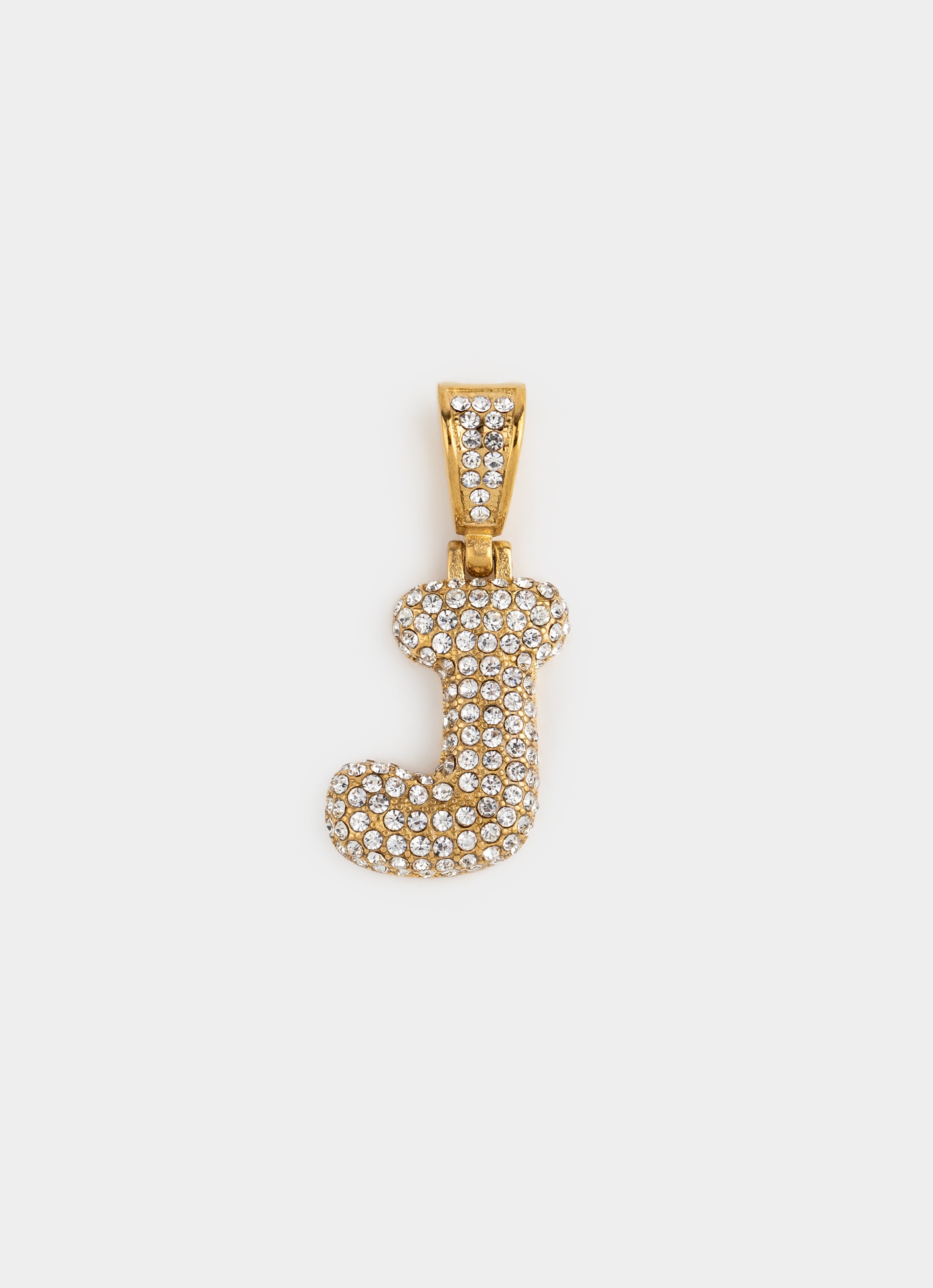Monogram Ice Pendant - 18K Gold Plated