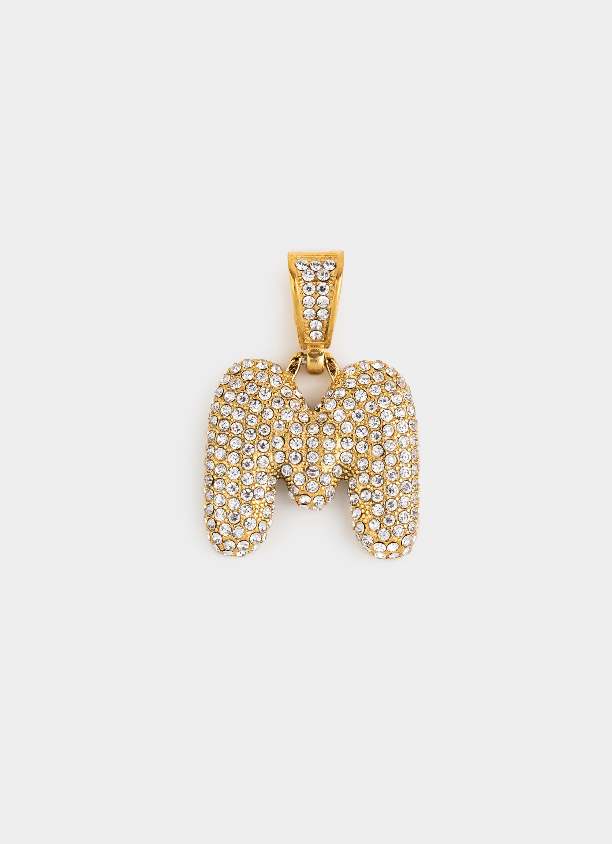 Monogram Ice Pendant - 18K Gold Plated