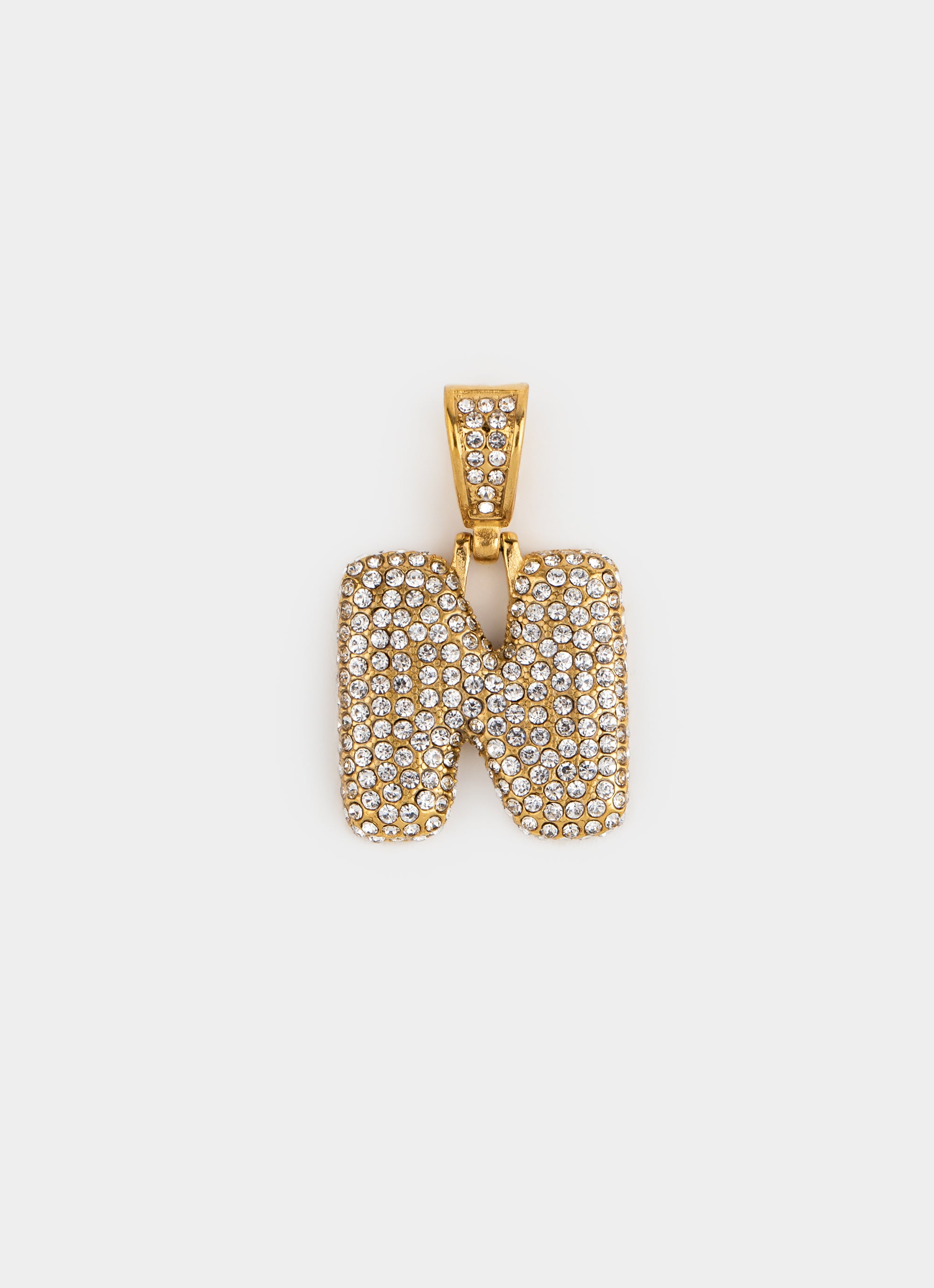 Monogram Ice Pendant - 18K Gold Plated