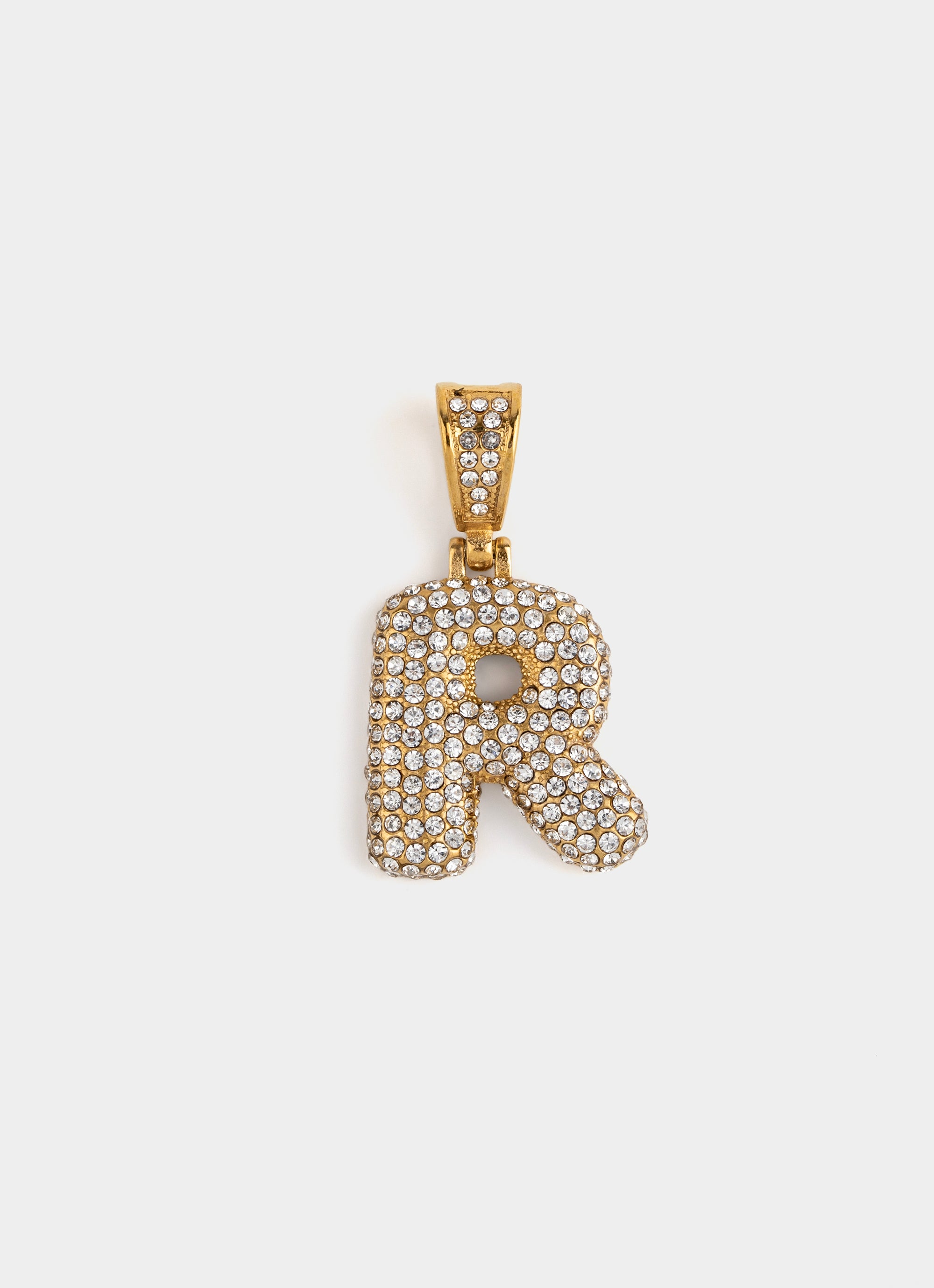 Monogram Ice Pendant - 18K Gold Plated