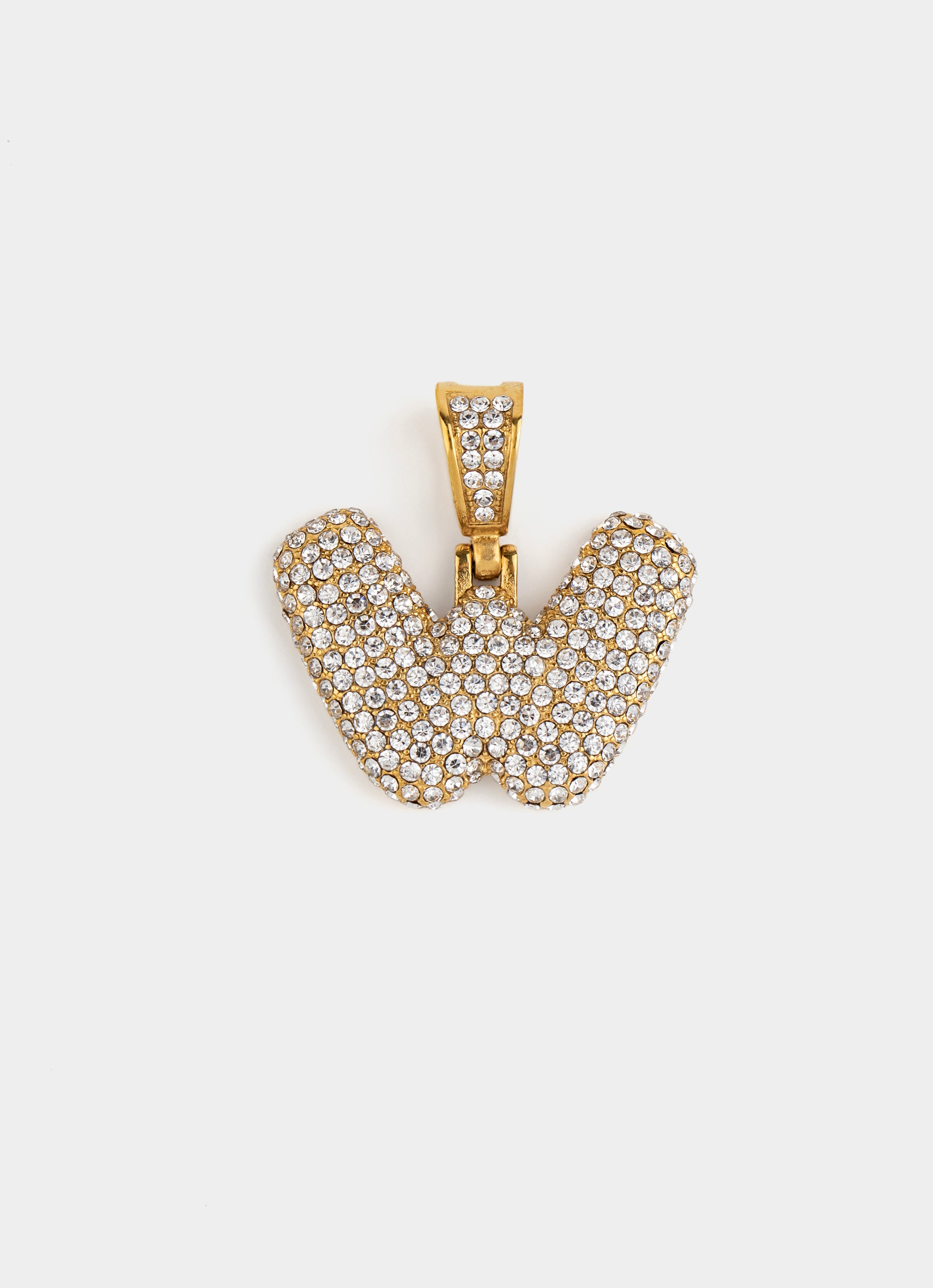 Monogram Ice Pendant - 18K Gold Plated