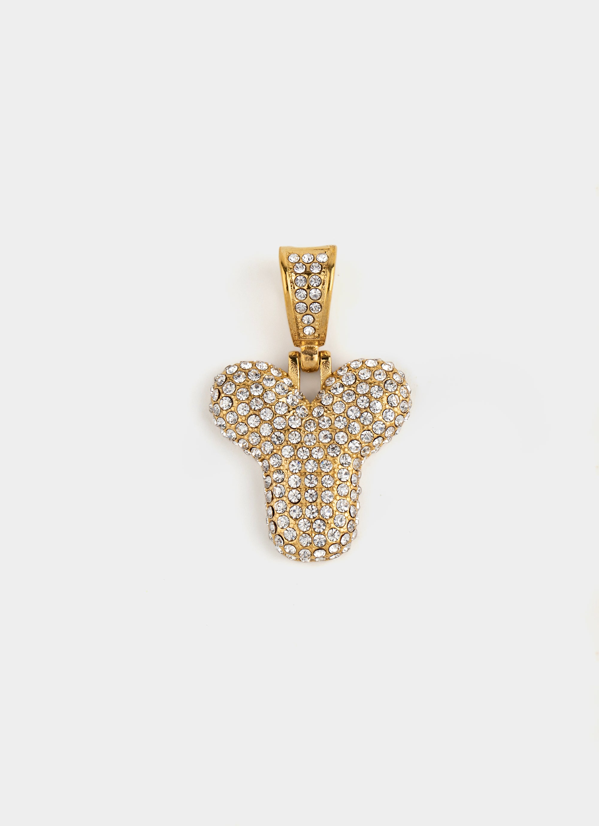 Monogram Ice Pendant - 18K Gold Plated