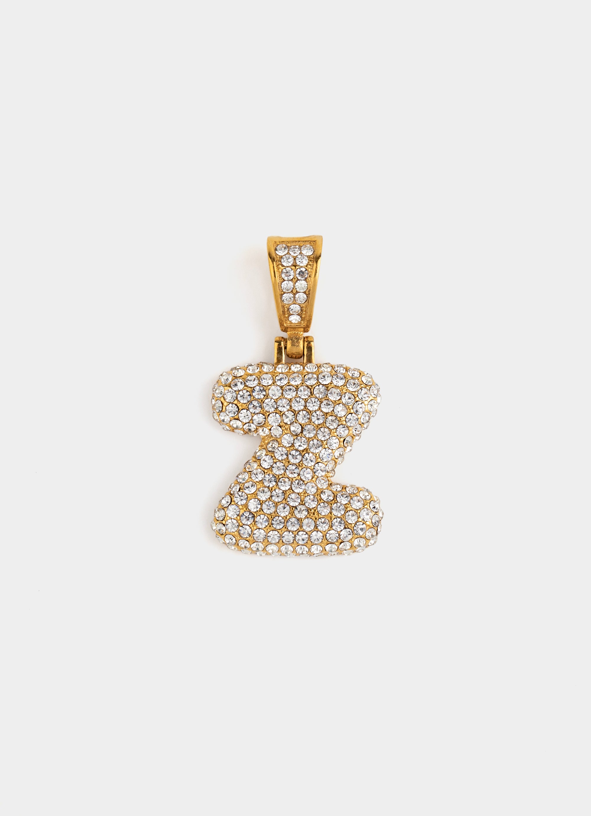 Monogram Ice Pendant - 18K Gold Plated