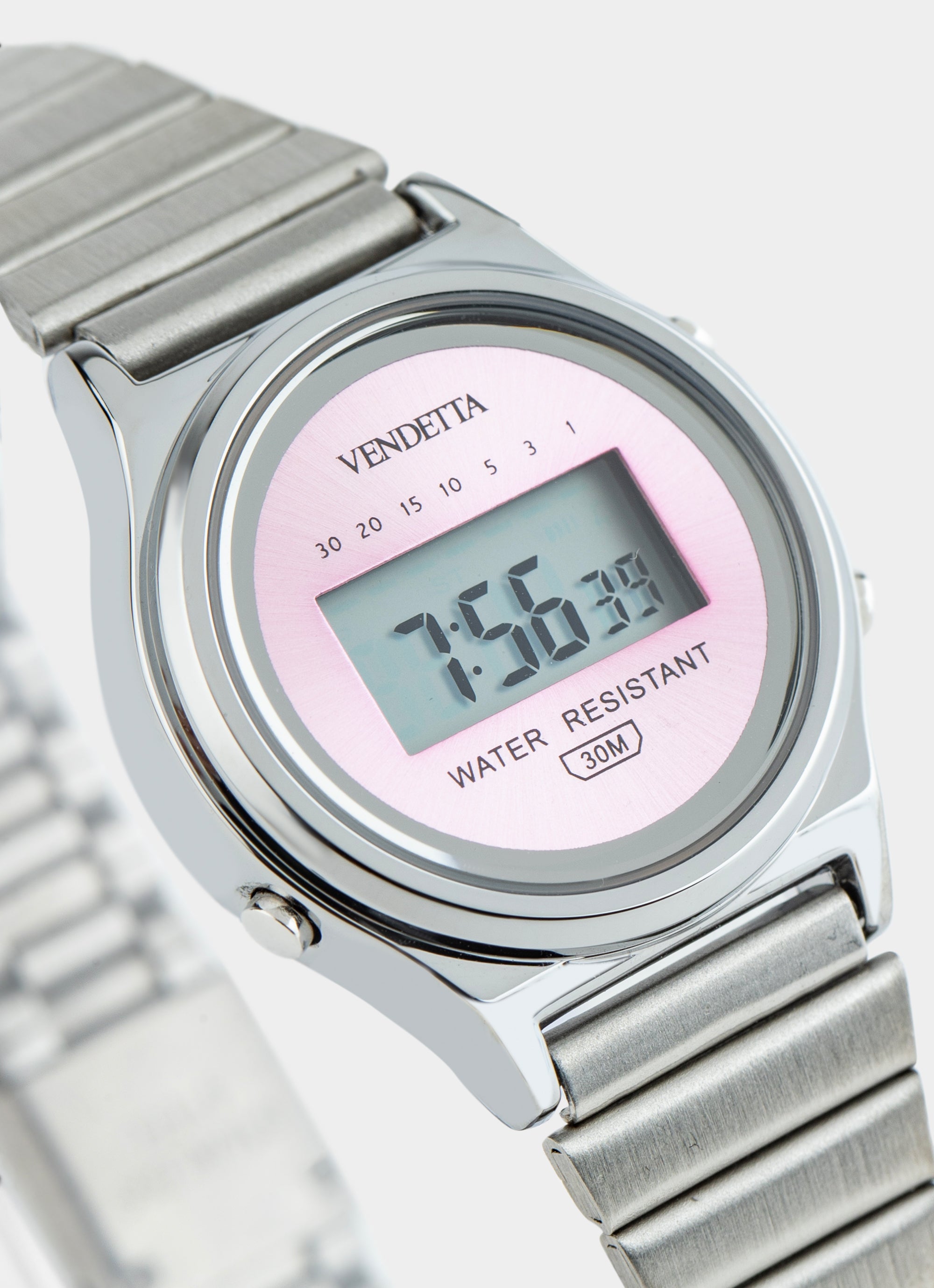 Nouveau Watch - Silver/Blush Pink