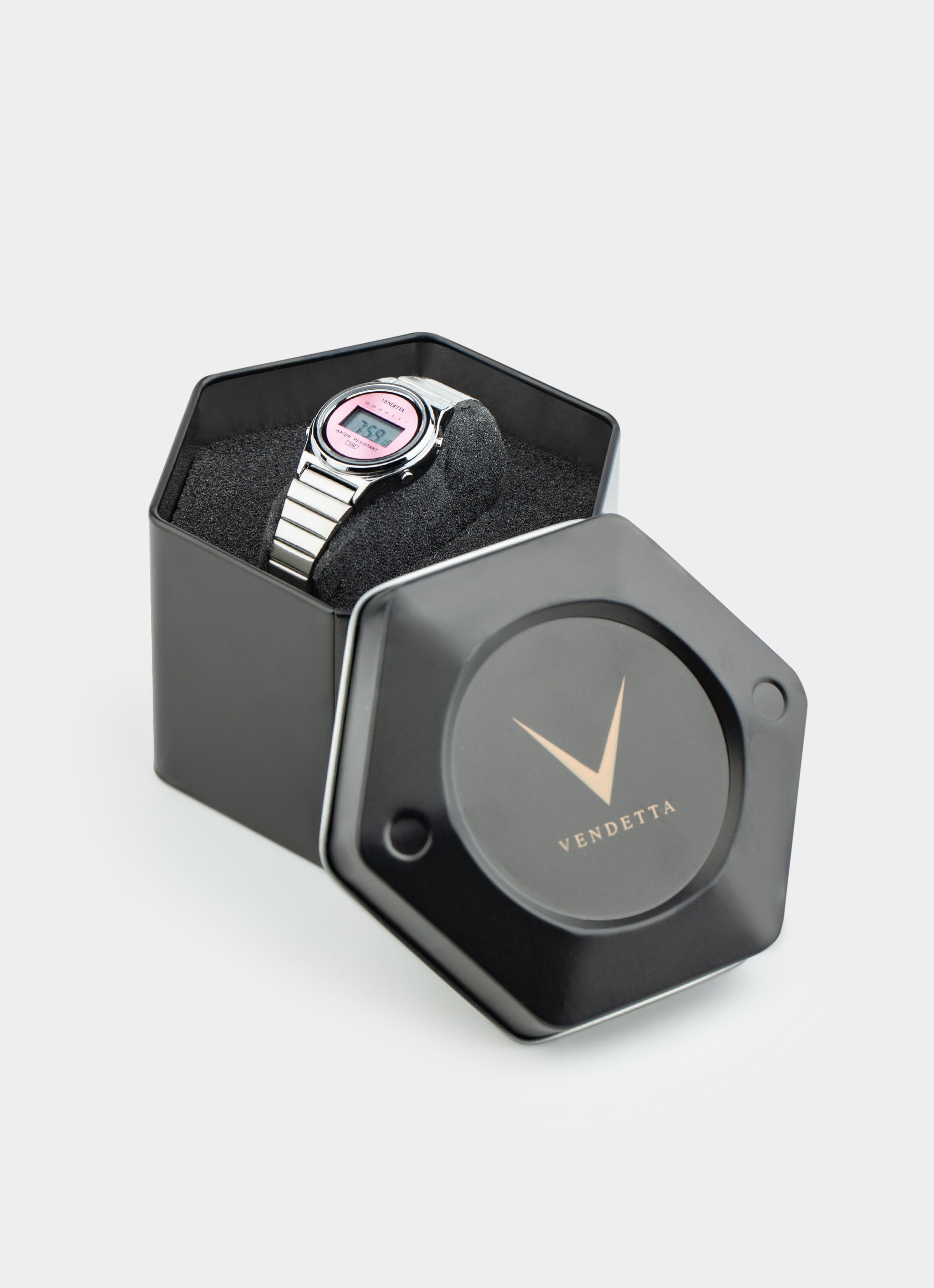 Nouveau Watch - Silver/Blush Pink