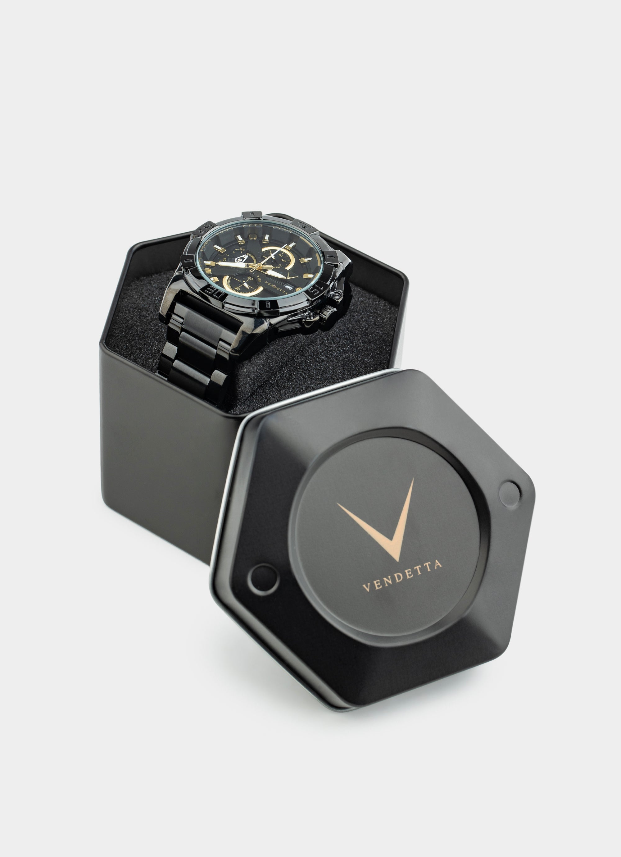 Sentinel Watch- Black/Gold