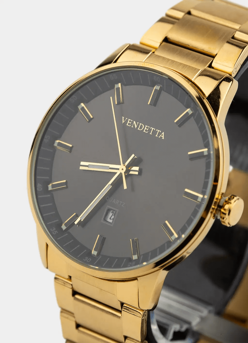 Gold watch – Legacy Watch - Gold/Black – Vendetta Jewellery