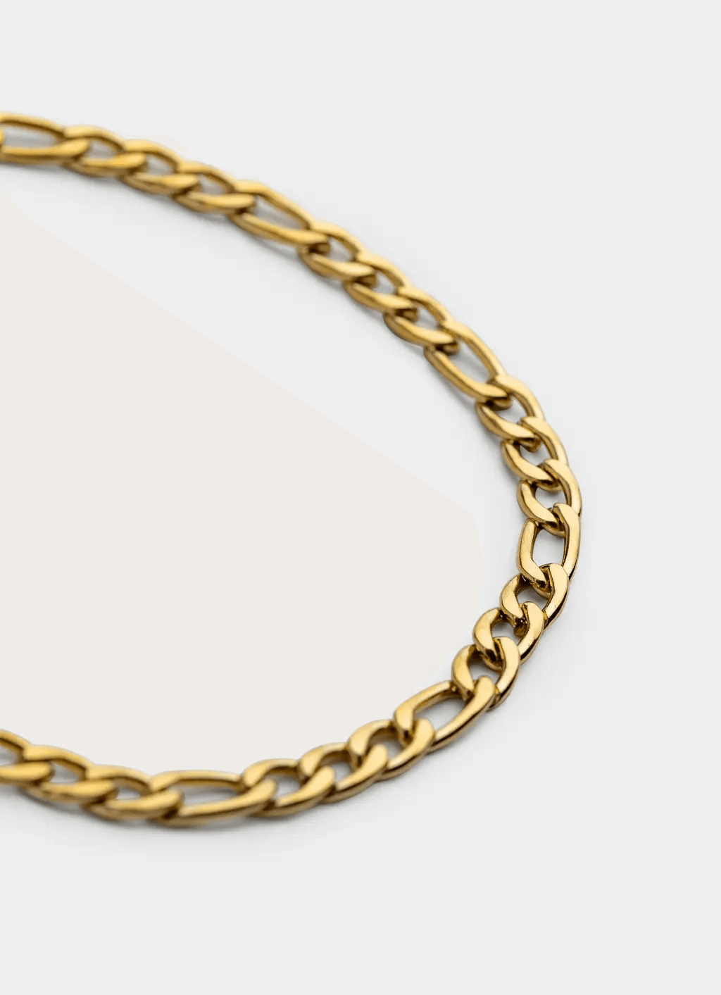 18K gold plated Figaro Bracelet 4mm – Vendetta Jewellery