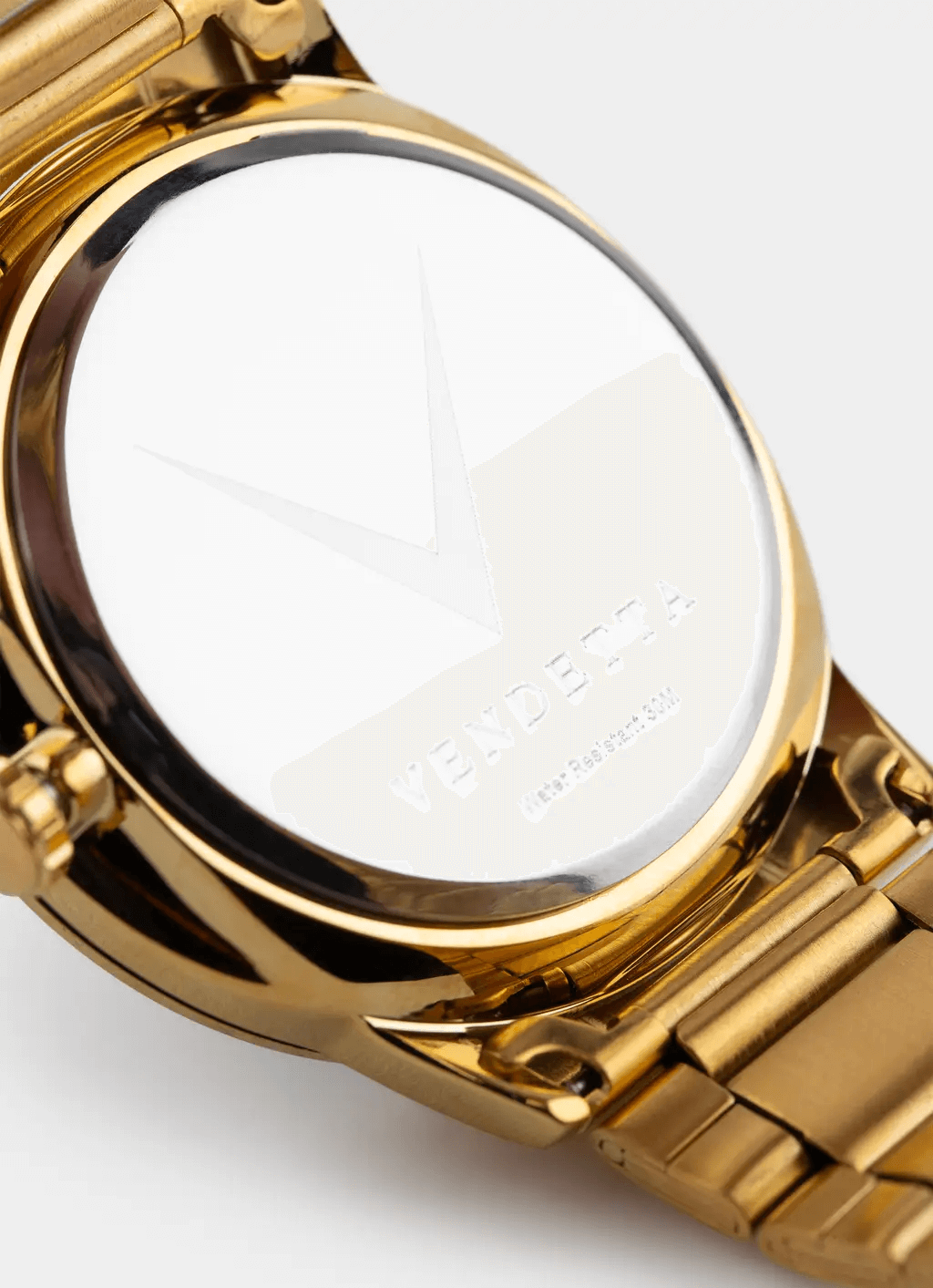 stainless steel watch – gold back – Vendetta Jewellery