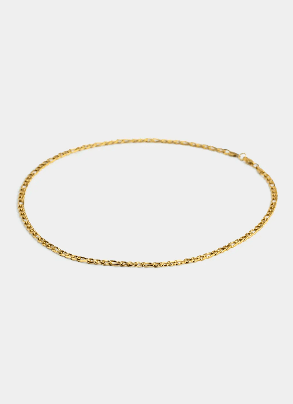 18K gold plated Figaro Necklace 4mm – Vendetta Jewellery
