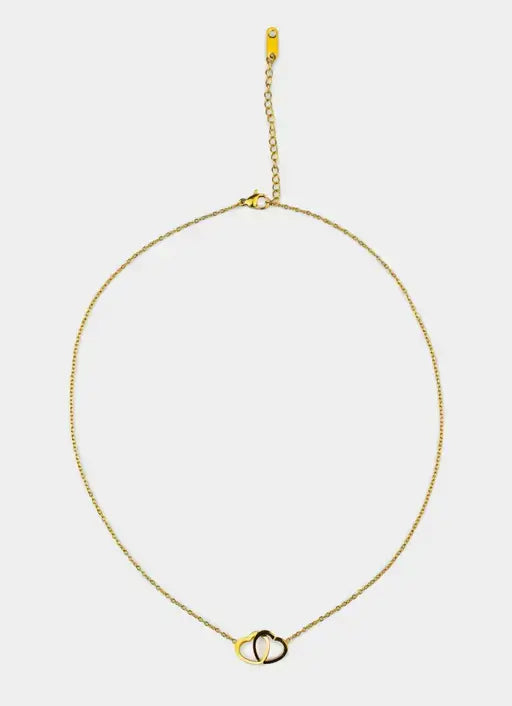18K gold plated necklace – heart detail – Vendetta Jewellery